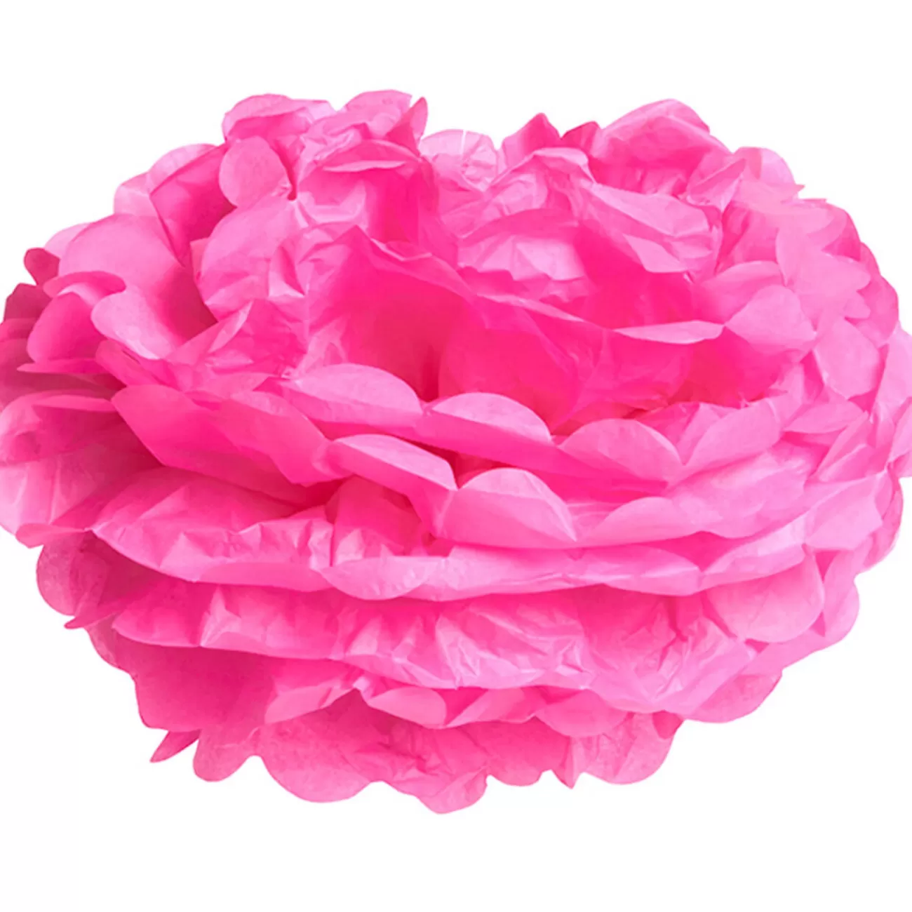 Gifi Pompon en papier rose fuchsia x3 Fashion