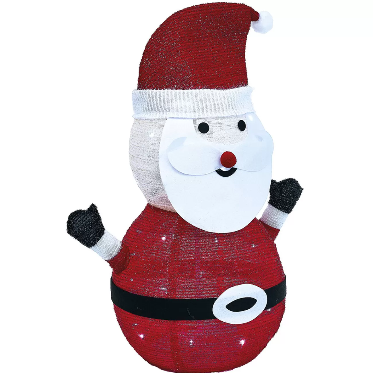 Gifi Père-Noël lumineux pliable 40LED blanc froid H70cm< Décoration Extérieure De Noël