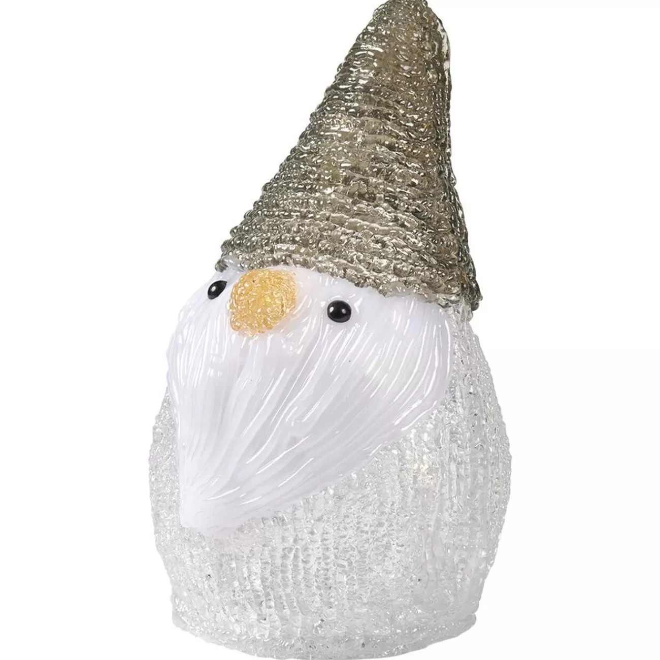 Gifi Père-Noël lutin lumineux acrylique H17cm 10 LED blanc chaud< Décoration Extérieure De Noël