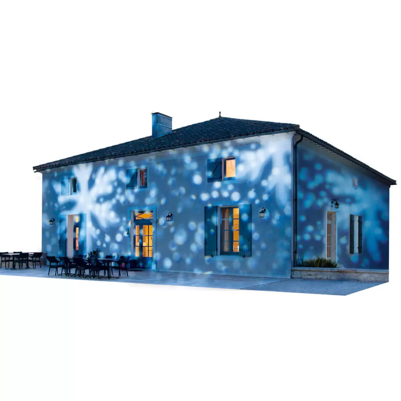 Gifi Projecteur tempête de neige extérieur 4 LED< Décoration Extérieure De Noël