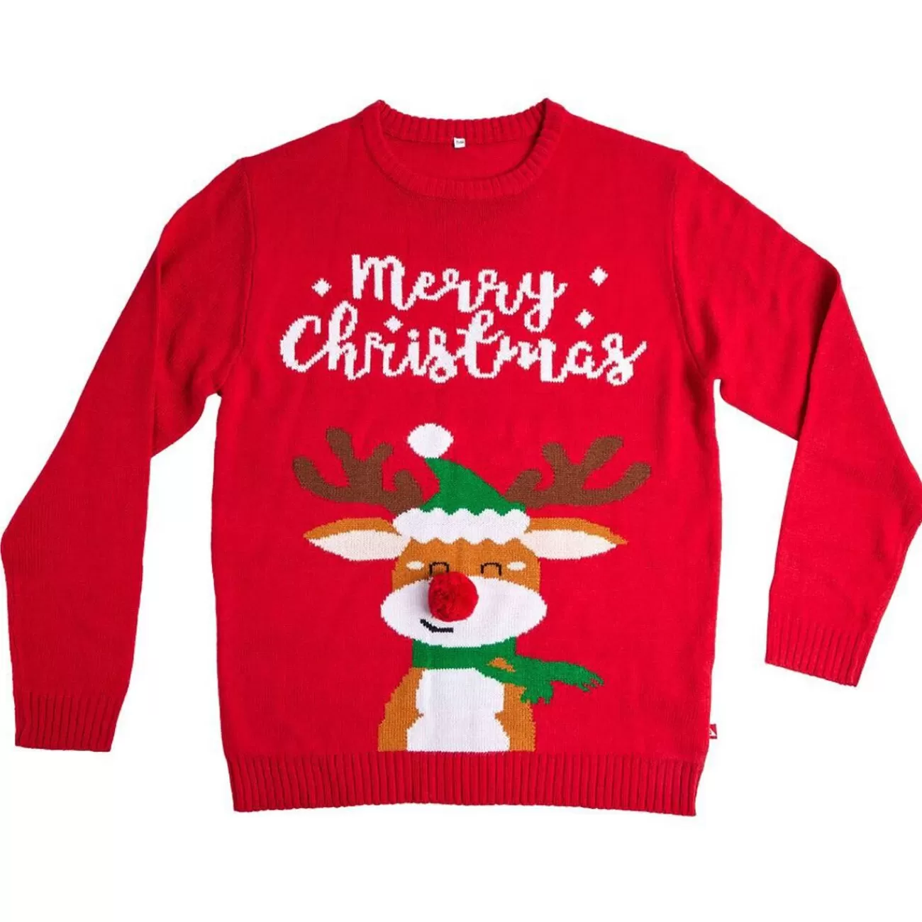 Gifi Pull Noël adulte renne Merry Christmas S/M ou L/XL< Déguisement Et Tenue De Noël