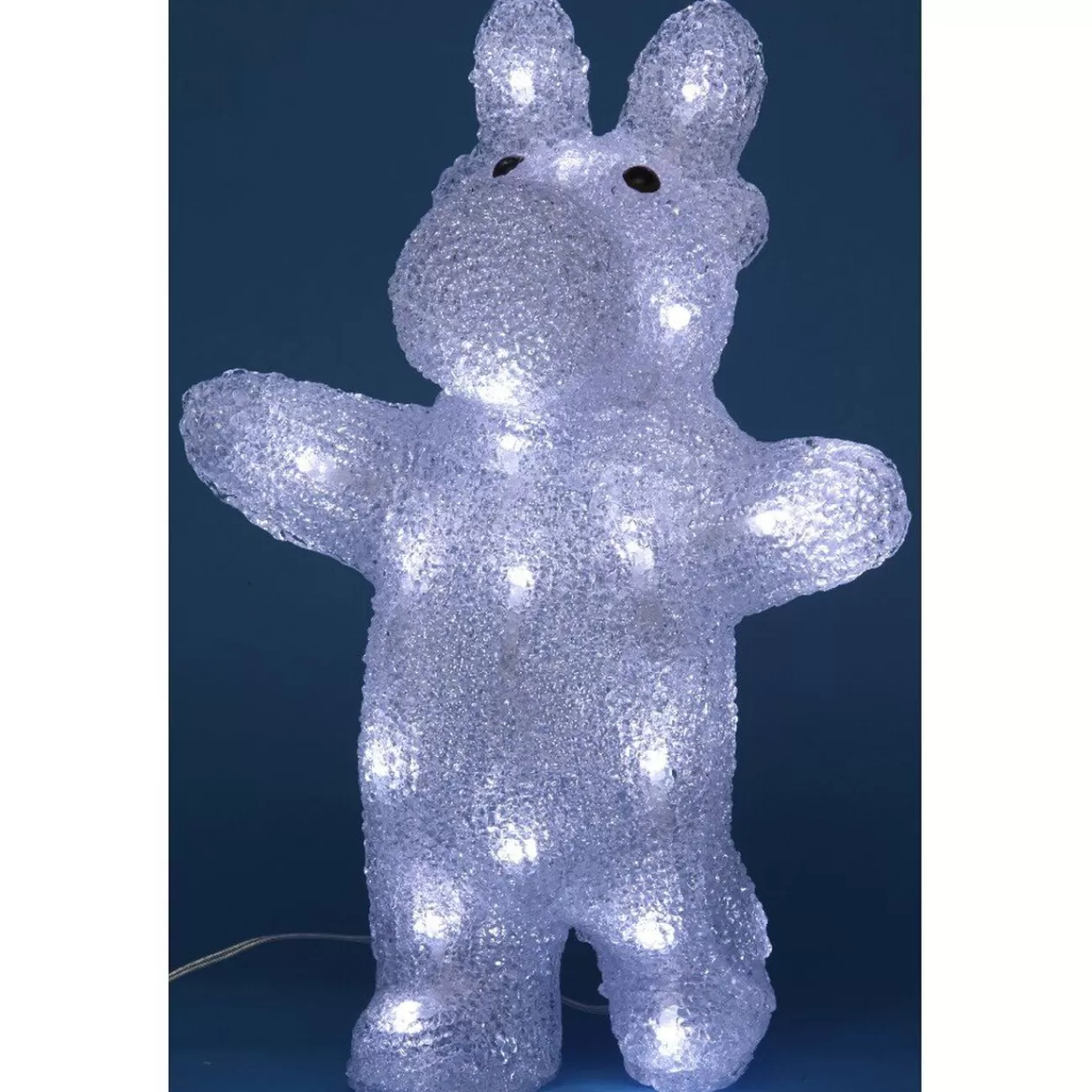 Gifi Renne lumineux solaire blanc fixe h.33,5 cm< Décoration Extérieure De Noël