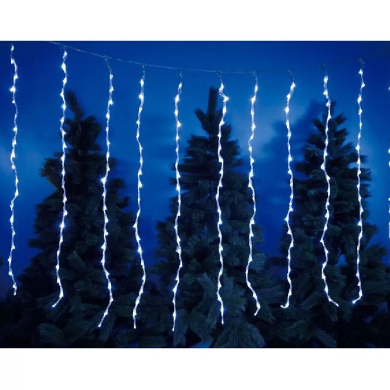 Gifi Rideau lumineux digital blanc 3,8 m< Décoration Extérieure De Noël