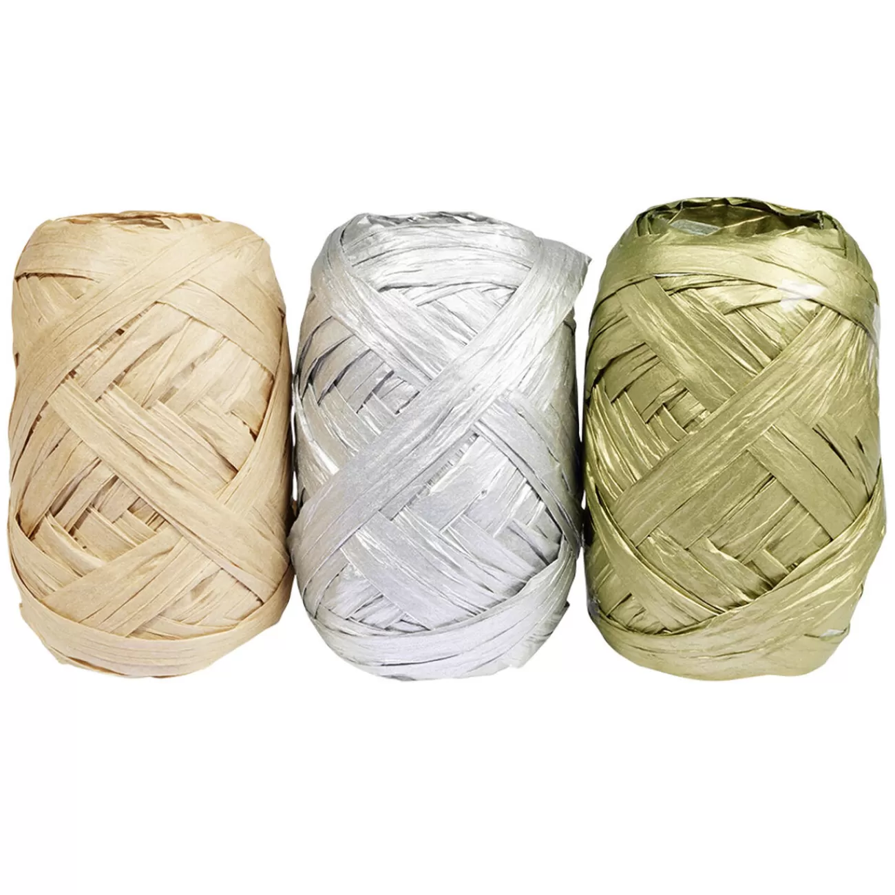 Gifi Rouleau de bolduc naturel/gris/doré 10m x3< Loisirs Créatifs Et Emballage Cadeau