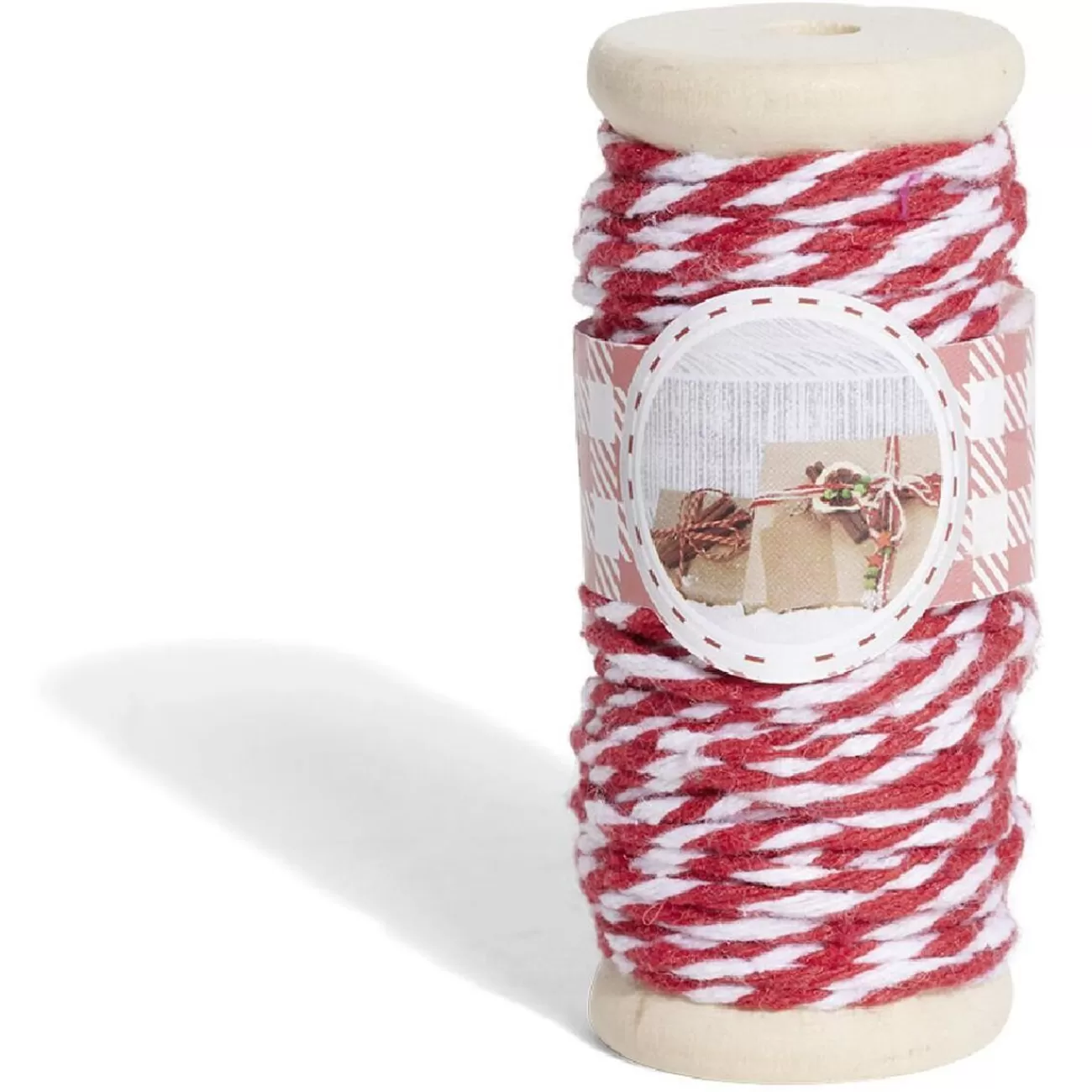 Gifi Rouleau fil coton rouge et blanc 15m< Loisirs Créatifs Et Emballage Cadeau