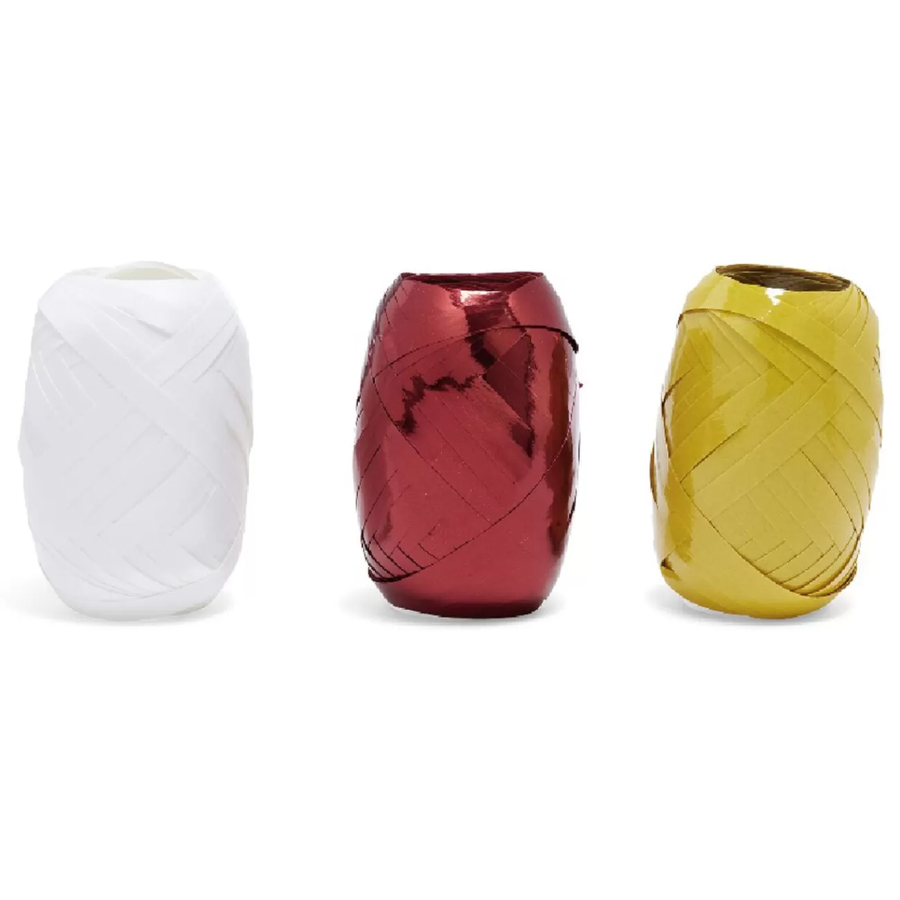 Gifi Ruban bolduc brillant blanc rouge doré x3< Loisirs Créatifs Et Emballage Cadeau