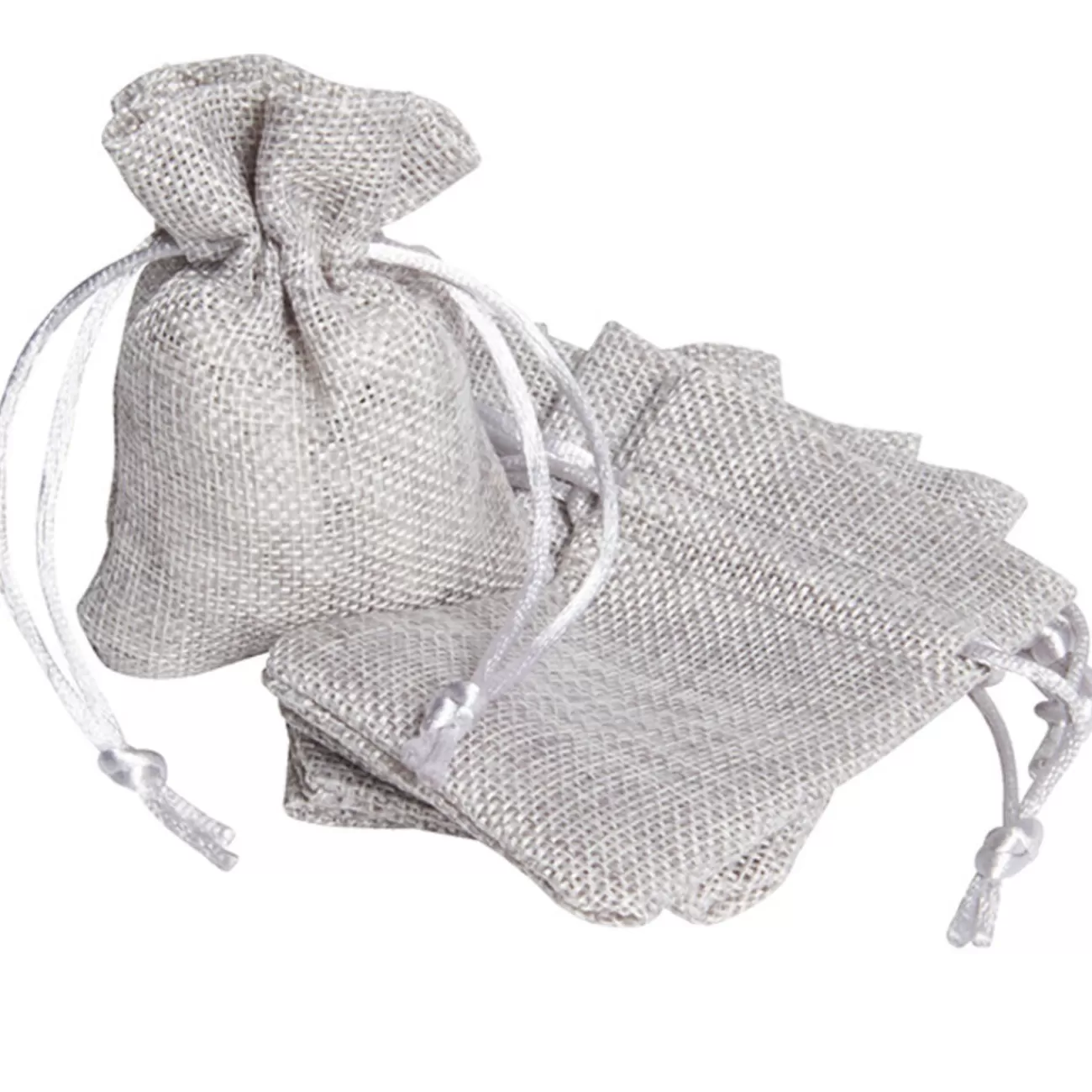 Gifi Sac à dragées en jute argenté x6 Best Sale