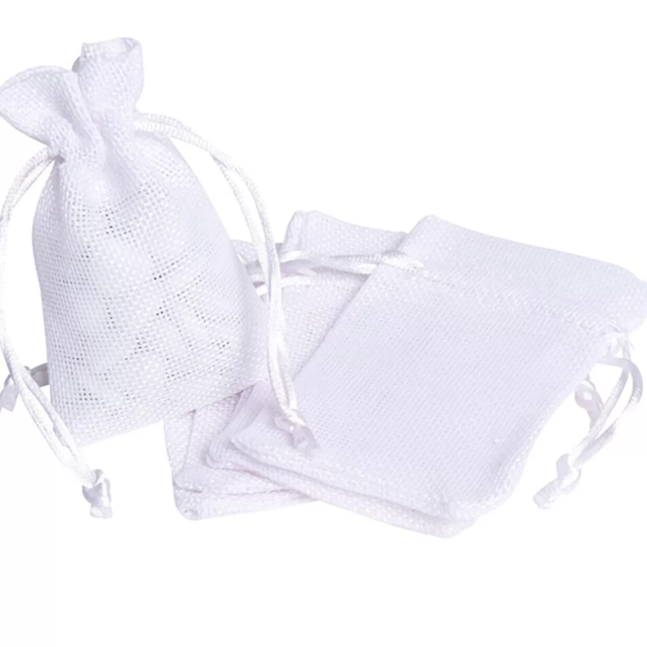 Gifi Sac à dragées en jute blanc x6 Hot