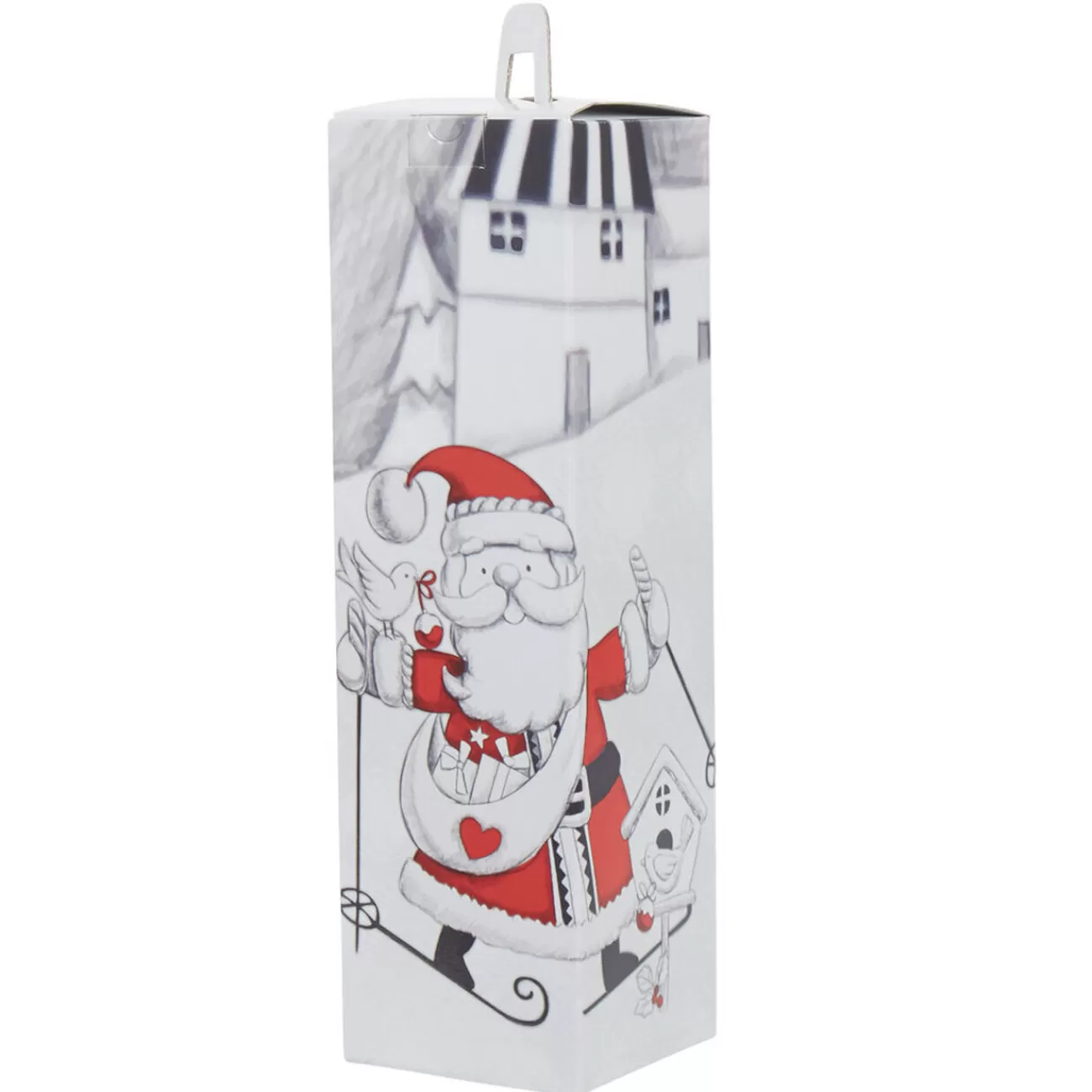 Gifi Sac cadeau bouteille motif Père Noël blanc rouge< Loisirs Créatifs Et Emballage Cadeau