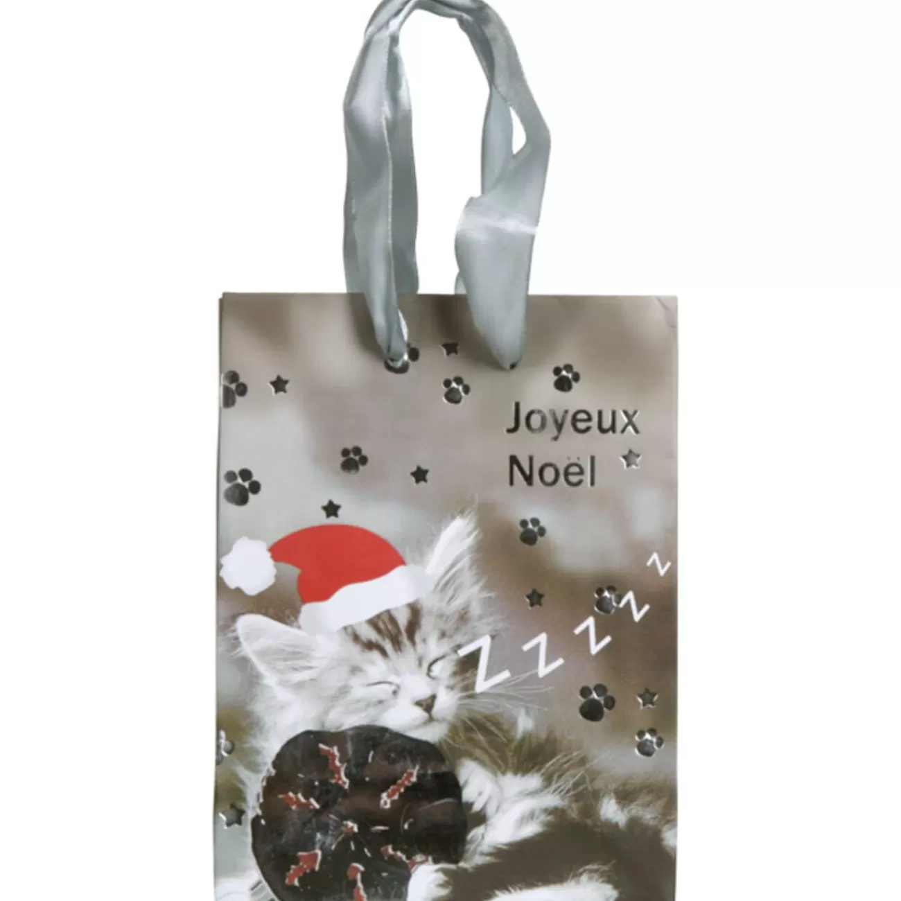 Gifi Sac cadeau Noël motif chat< Loisirs Créatifs Et Emballage Cadeau