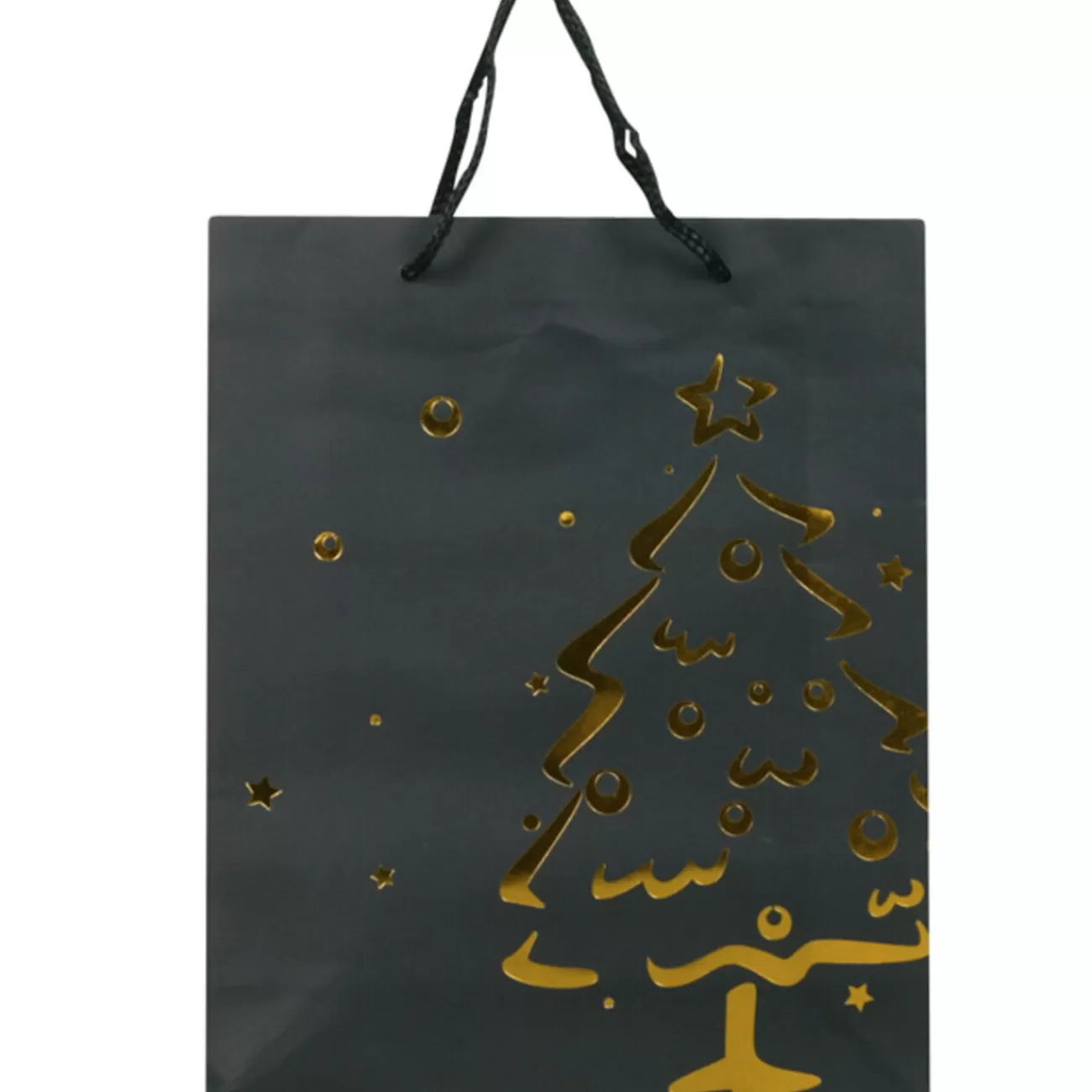 Gifi Sac cadeau Noël noir motifs brillants< Loisirs Créatifs Et Emballage Cadeau