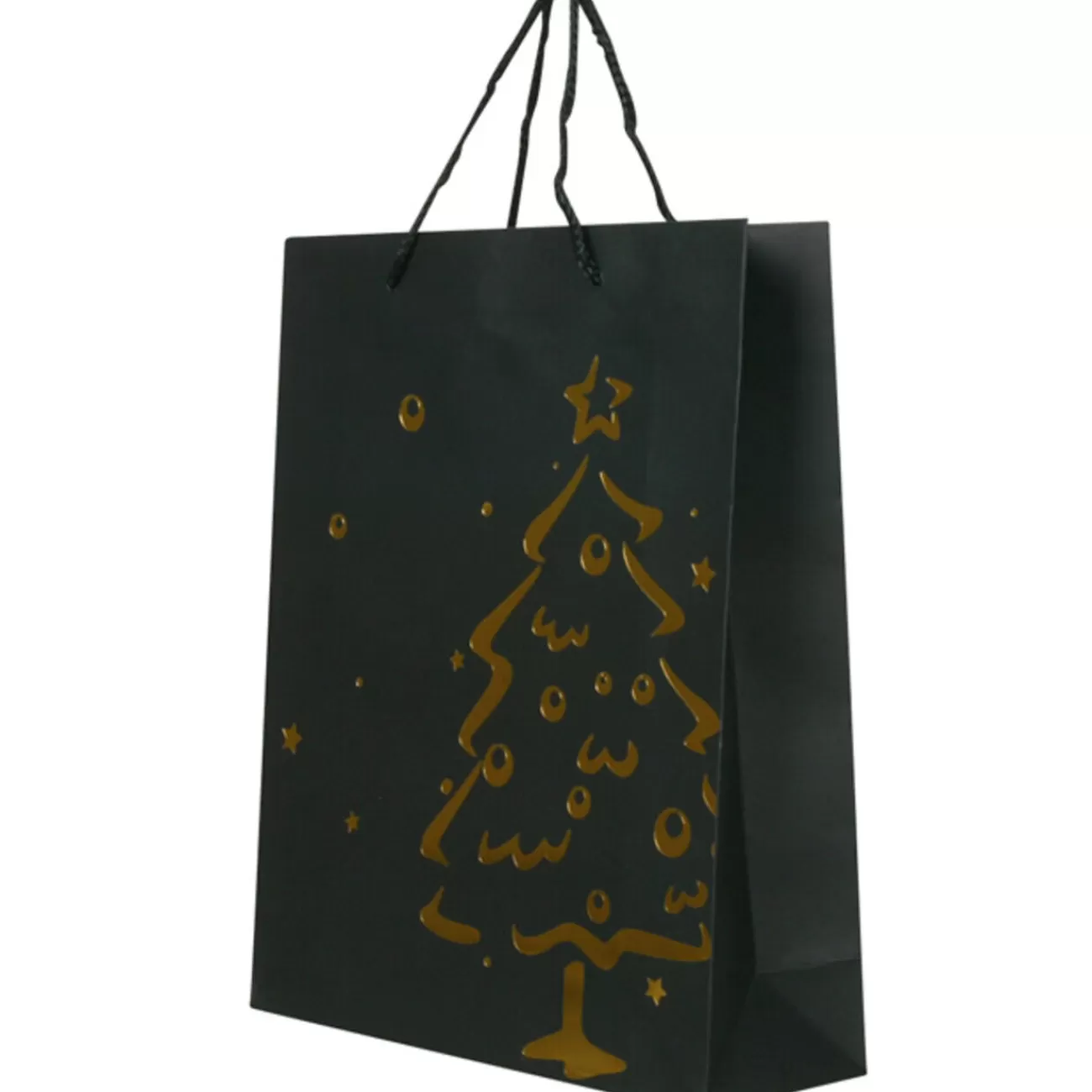 Gifi Sac cadeau Noël noir motifs brillants< Loisirs Créatifs Et Emballage Cadeau