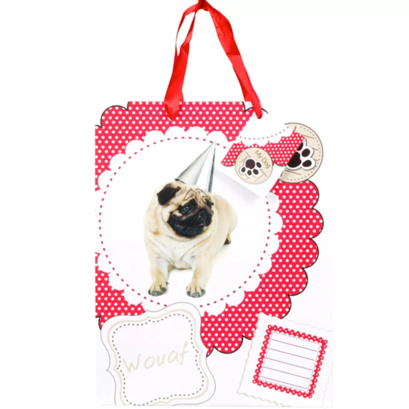 Gifi Sac cadeau The Dog< Loisirs Créatifs Et Emballage Cadeau