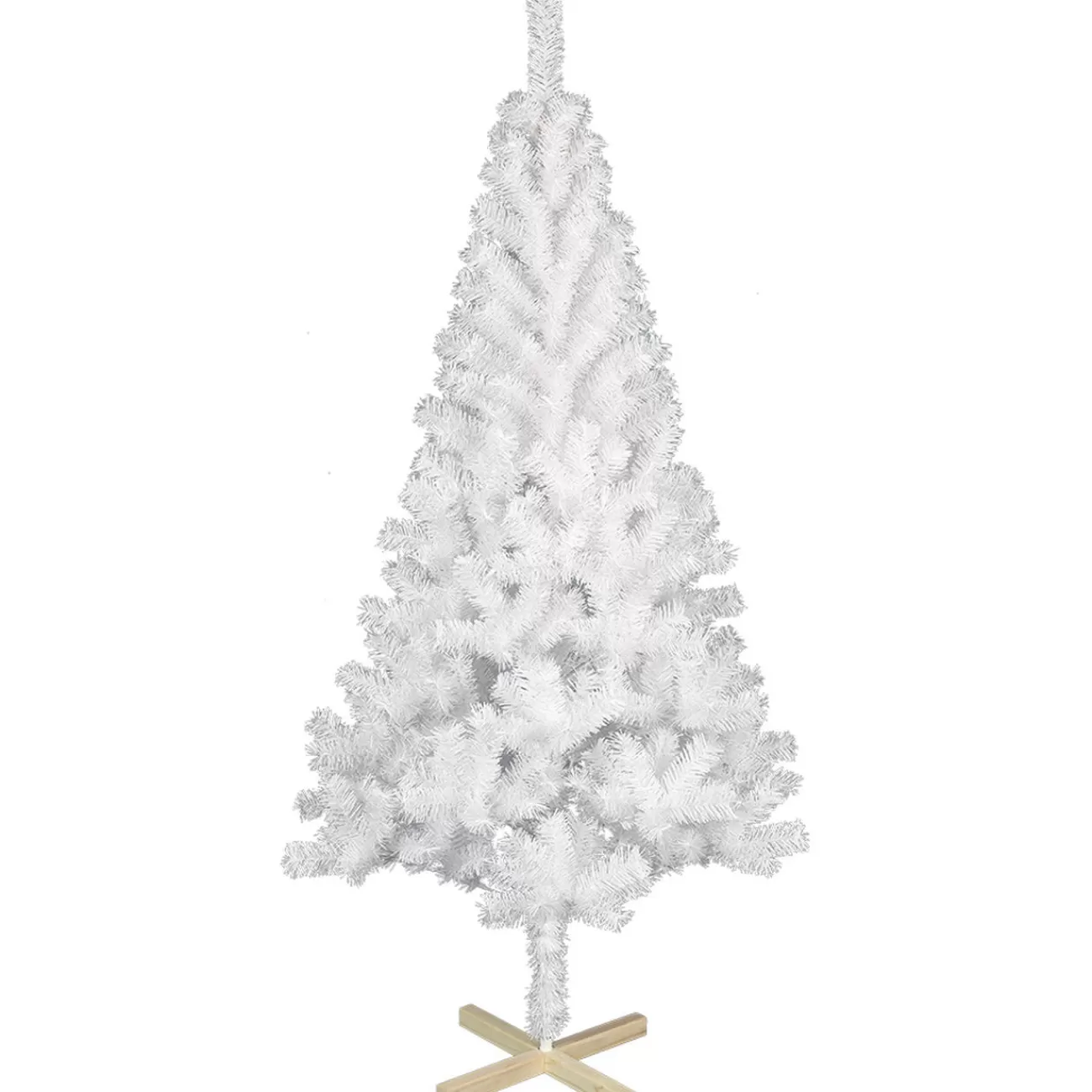 Gifi Sapin artificiel blanc 400 branches pied bois H.180 cm Discount