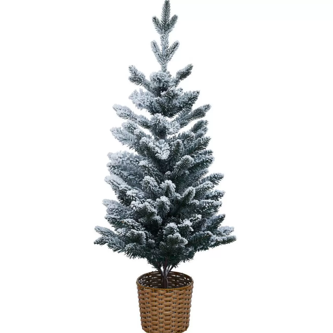 Gifi Sapin artificiel enneigé pot tressé 258 branches Ø56xH100cm Flash Sale