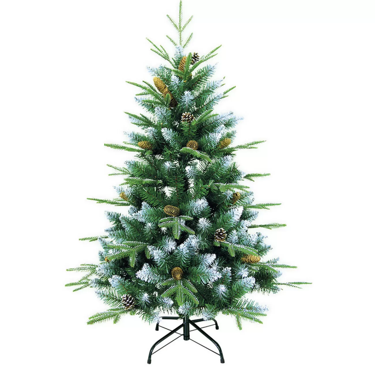 Gifi Sapin artificiel neige et pin H120cm vert Cheap