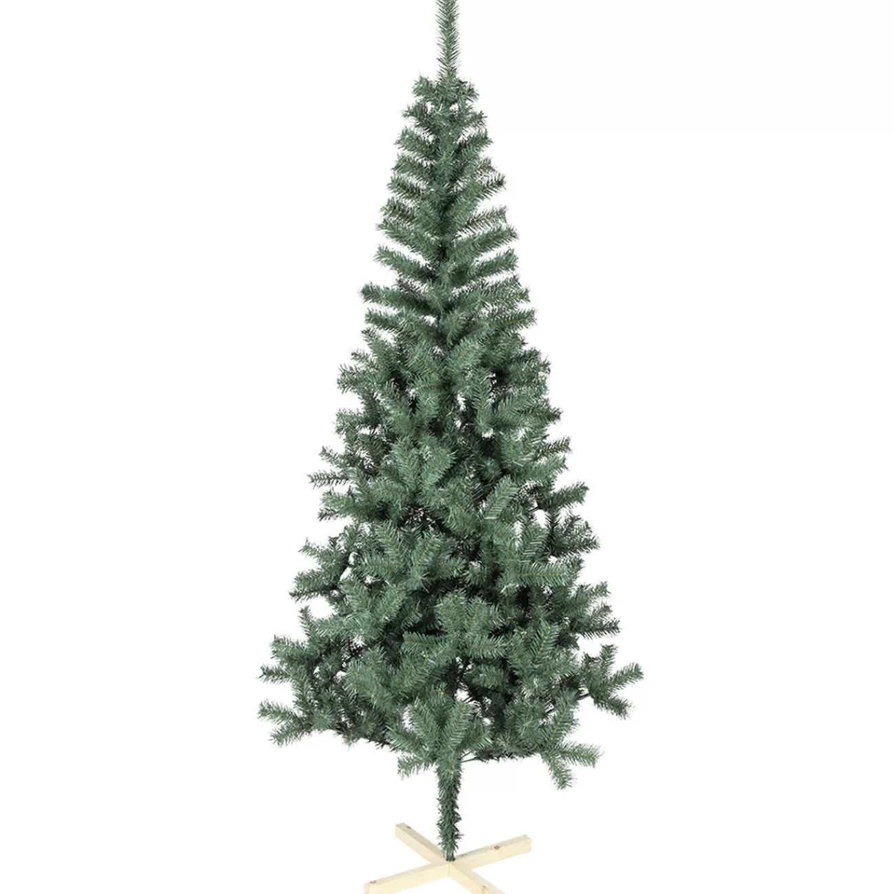 Gifi Sapin artificiel vert 615 branches pied bois Ø110xH210cm Hot