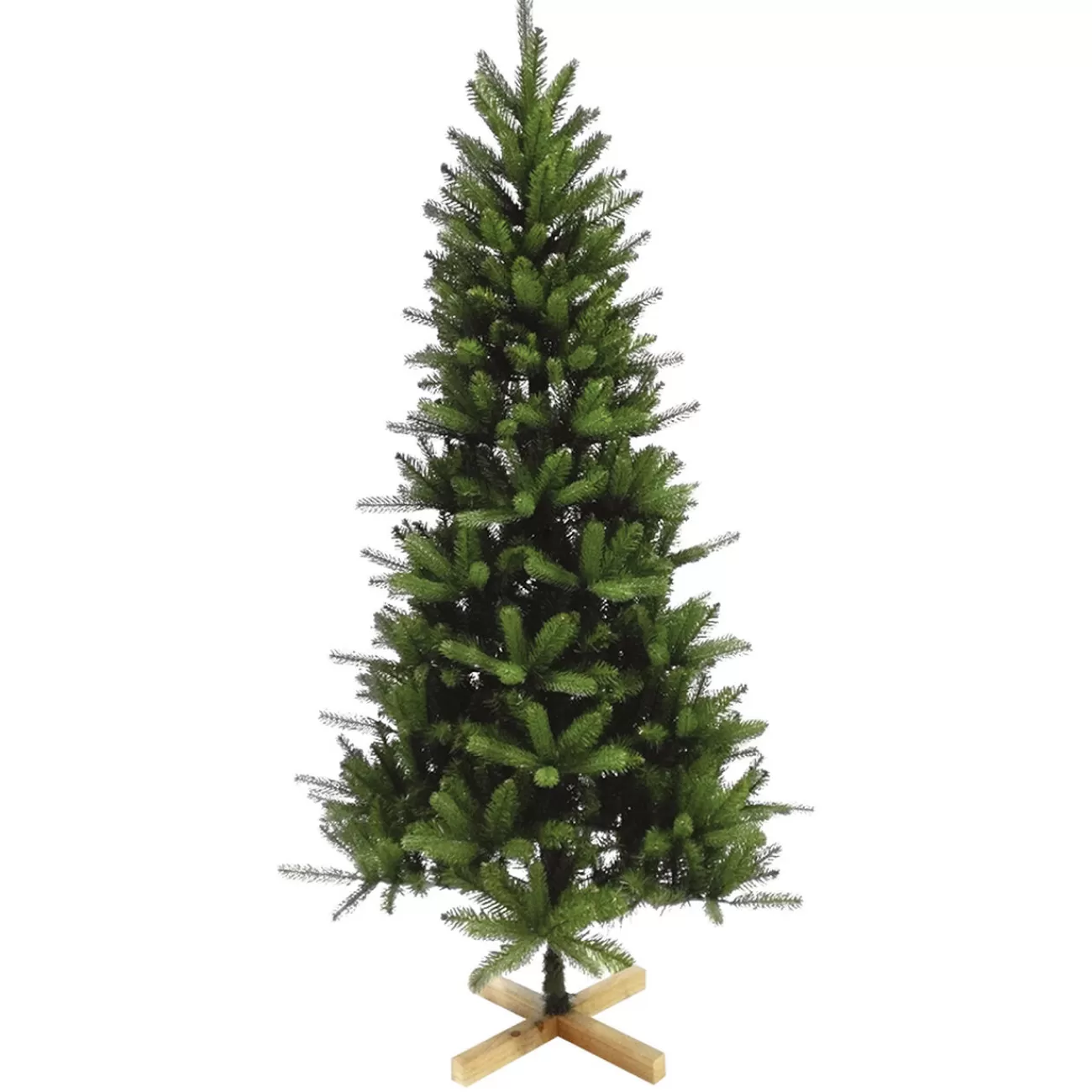 Gifi Sapin artificiel vert 786 branches pied bois H.180 cm Sale