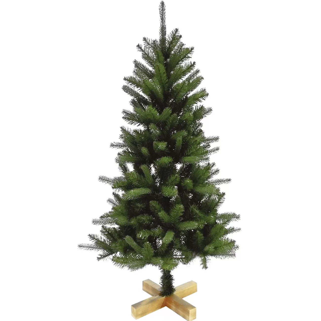 Gifi Sapin artificiel vert pied bois H.120 cm Hot