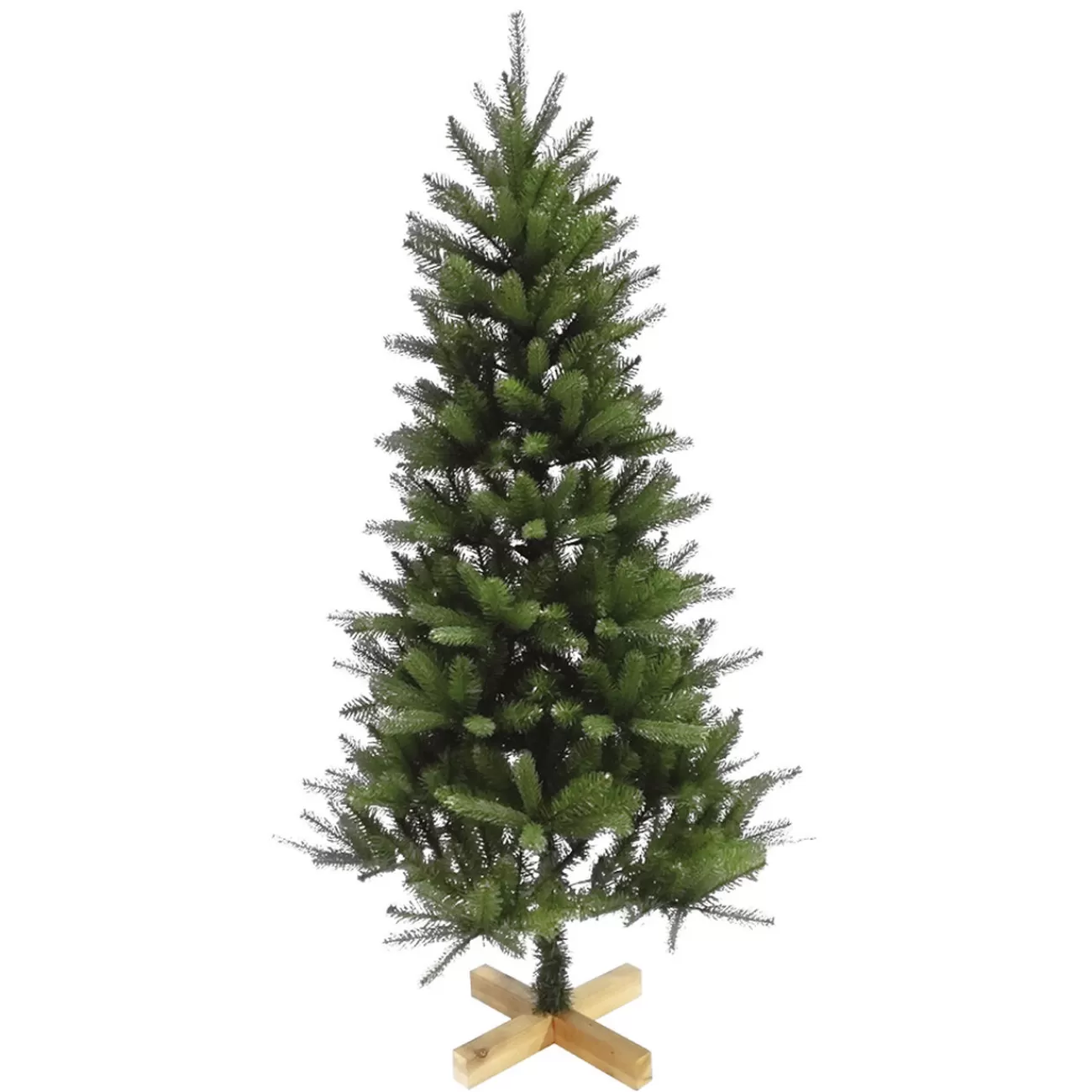 Gifi Sapin artificiel vert pied bois H.150 cm Outlet