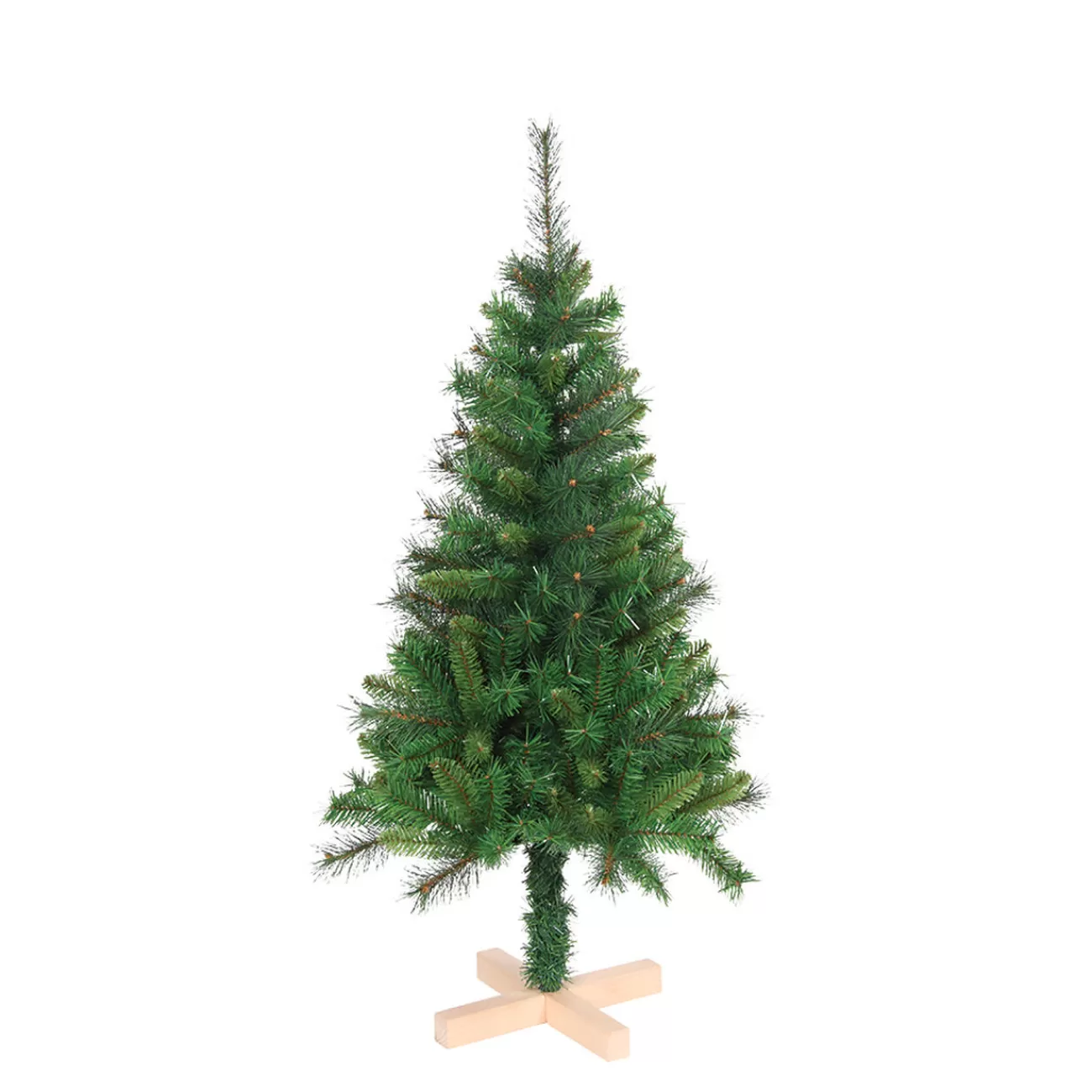 Gifi Sapin artificiel vert pied en bois 228 branches Ø65xH120cm Outlet