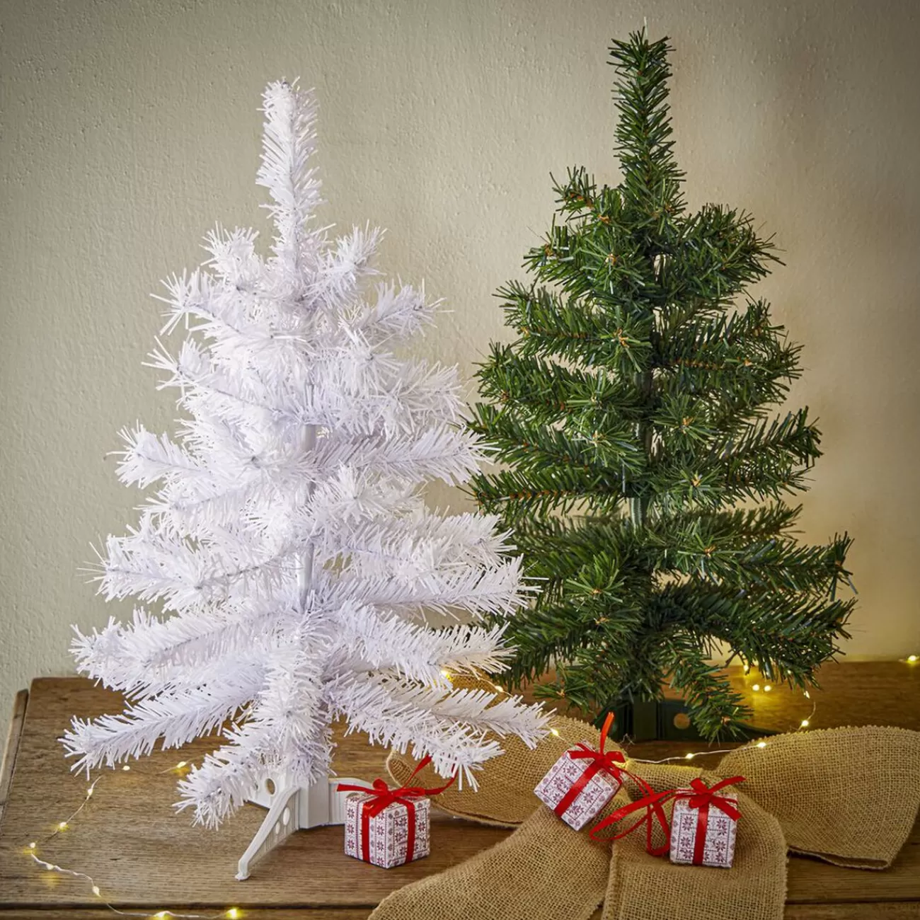 Gifi Sapin de Noël artificiel blanc Ø27xH50cm Online