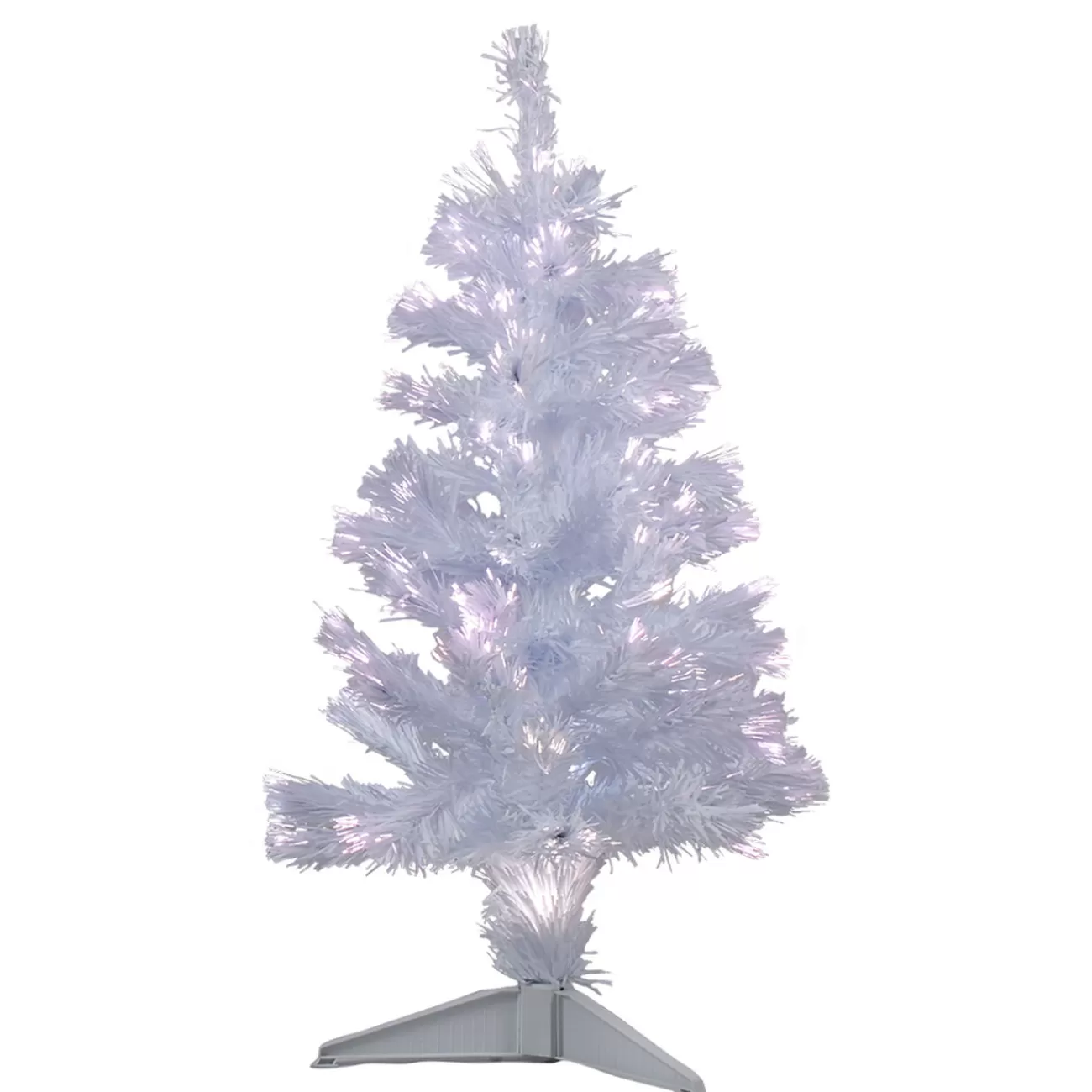 Gifi Sapin de Noël blanc fibre optique h 90 cm Fashion