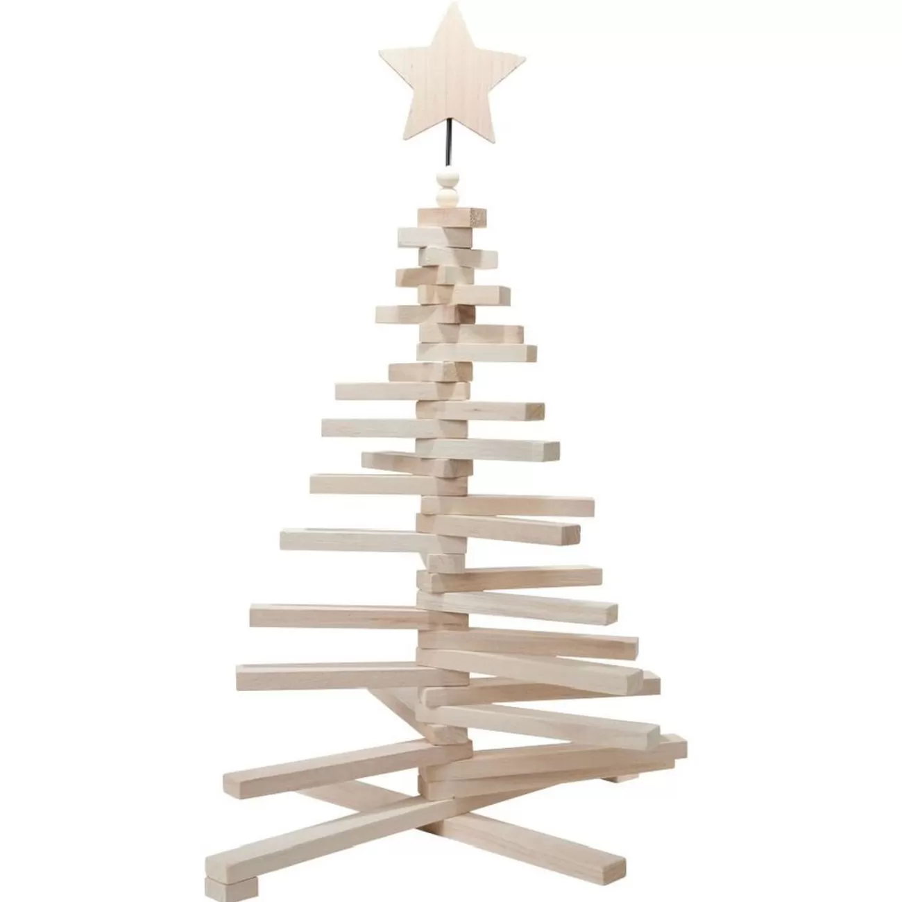 Gifi Sapin de Noël en bois amovible gris 48xH71cm Cheap