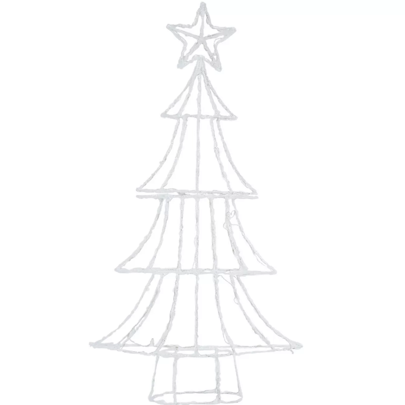 Gifi Sapin de Noël lumineux blanc 1,5 m< Décoration Extérieure De Noël