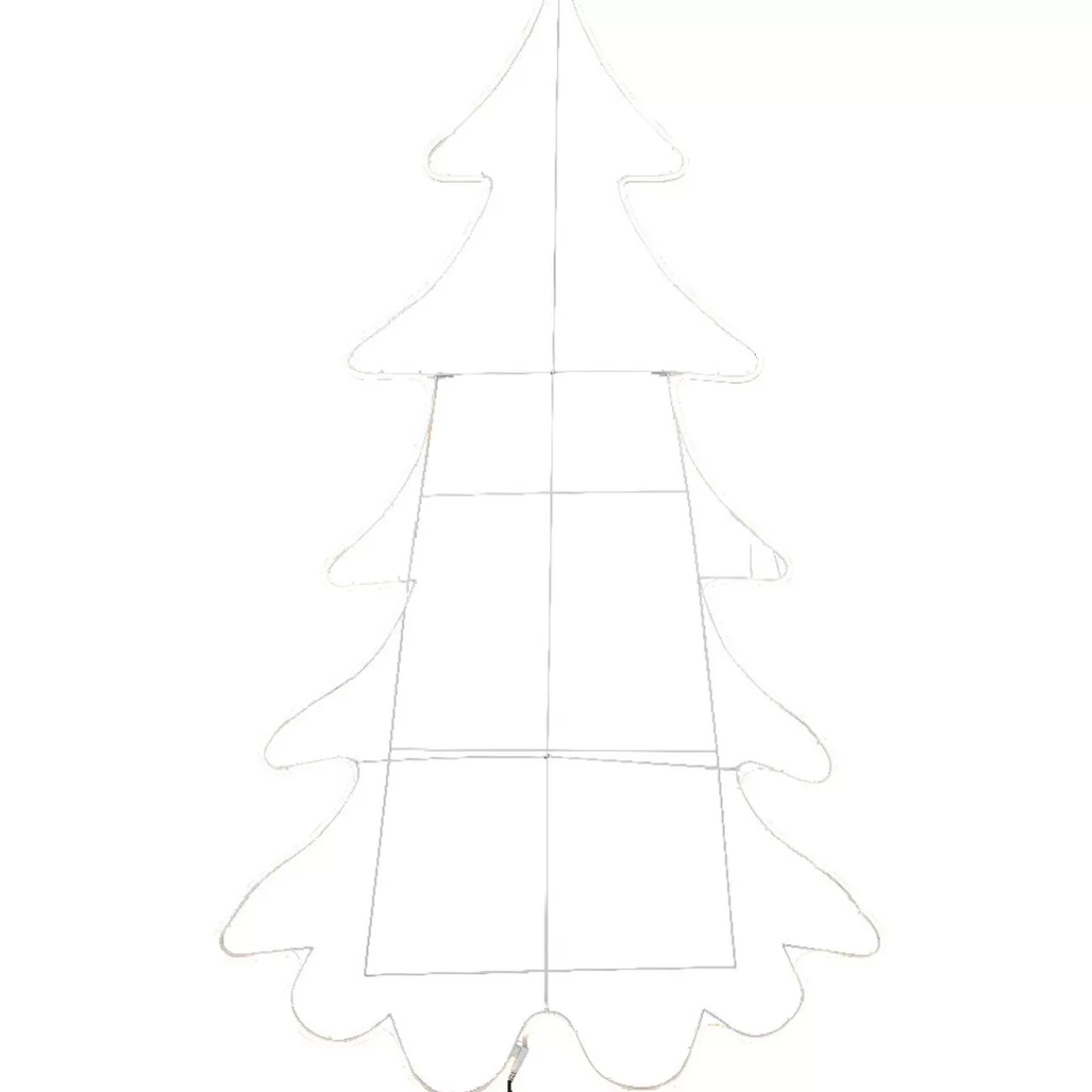 Gifi Sapin de Noël lumineux blanc 840 LED< Décoration Extérieure De Noël