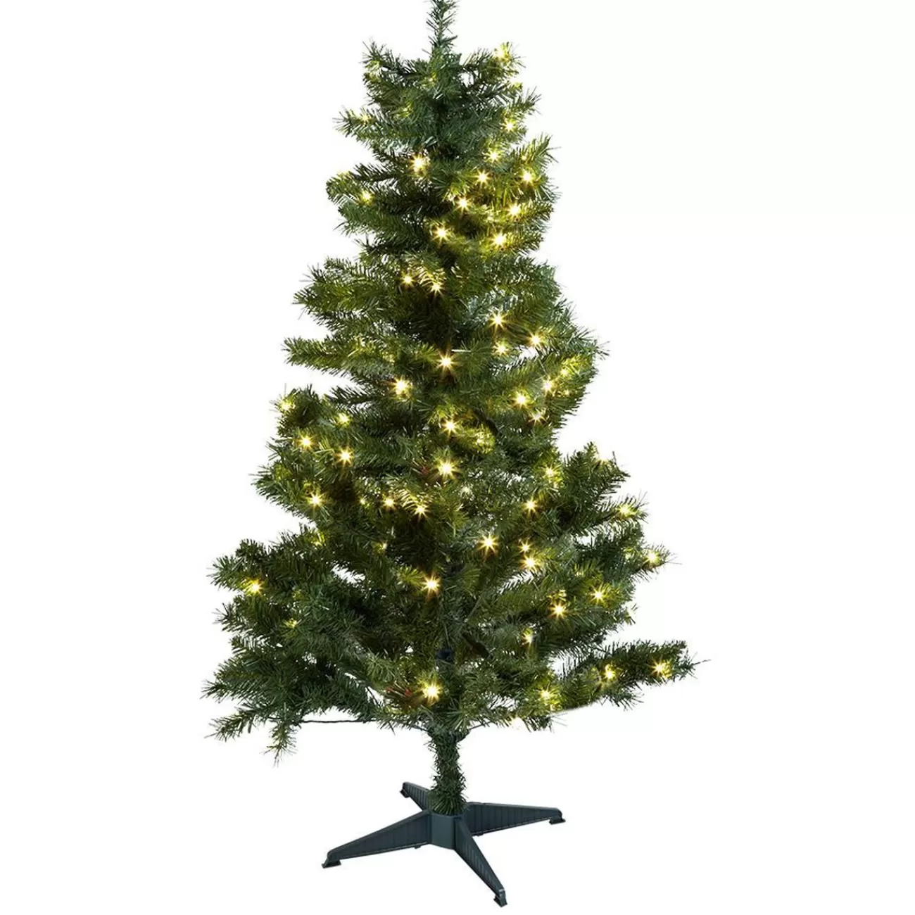 Gifi Sapin de Noël vert lumineux 120 LED H150 cm Fashion