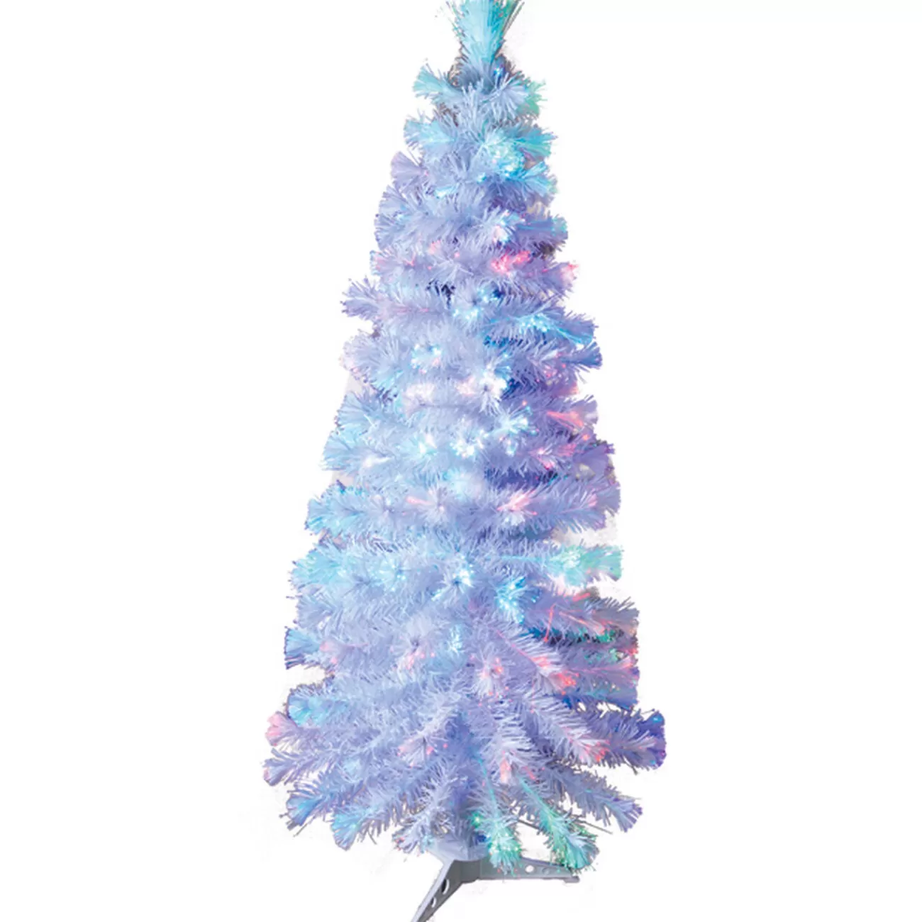 Gifi Sapin NOEl blanc fibre optique H1,5 m Hot