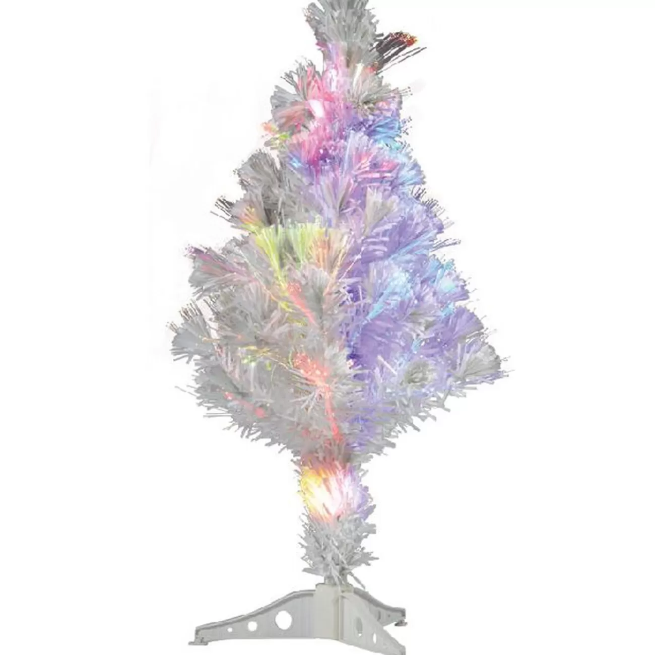 Gifi Sapin Noël blanc fibre optique H60 cm Cheap