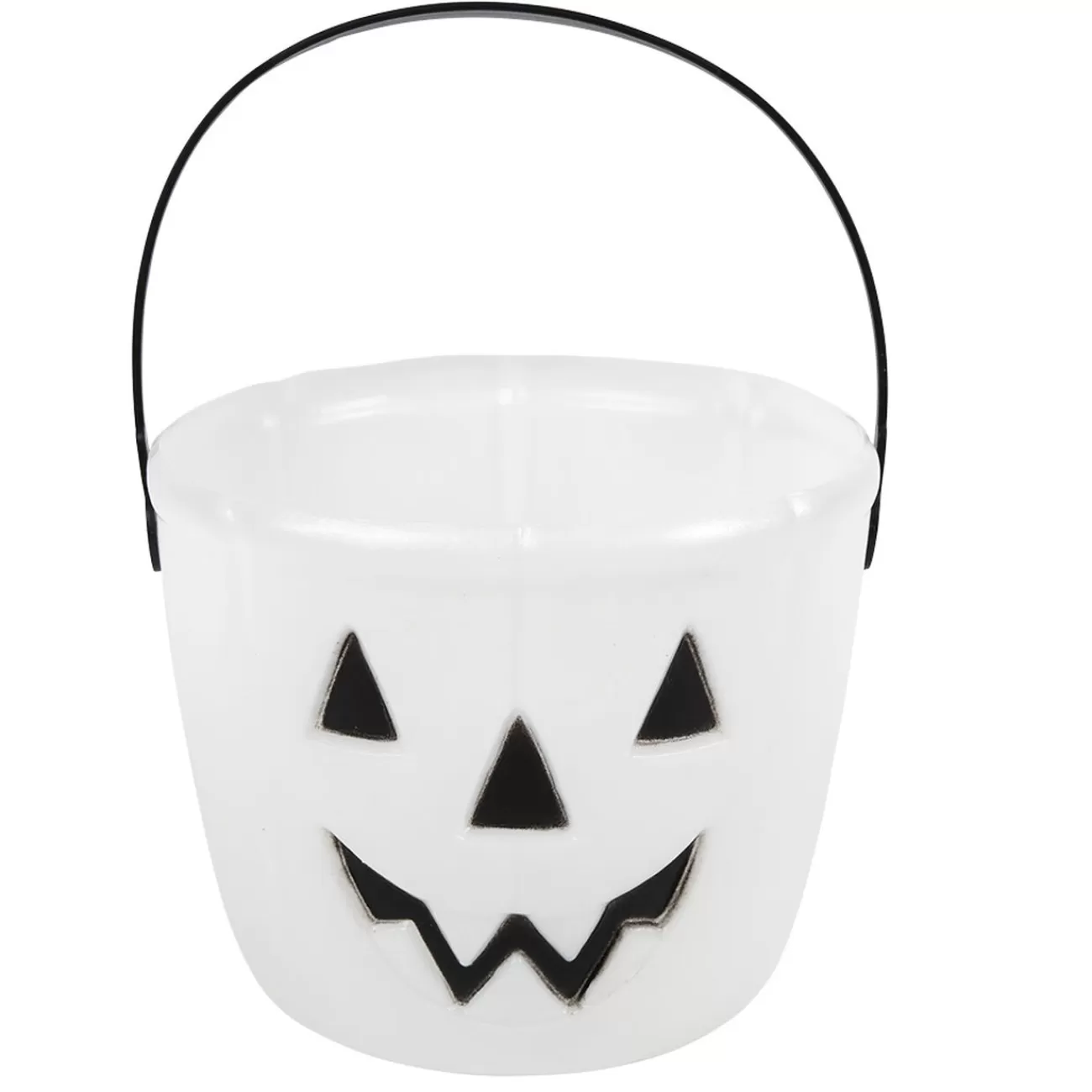 Gifi Seau à bonbons Halloween design citrouille phosphorescent blanc Cheap