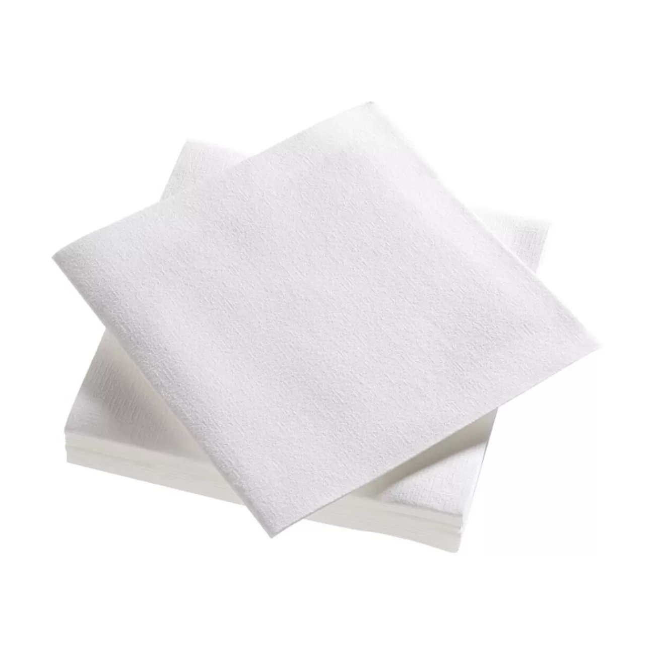 Gifi Serviette carrée airlaid effet tissu blanc x25 Discount