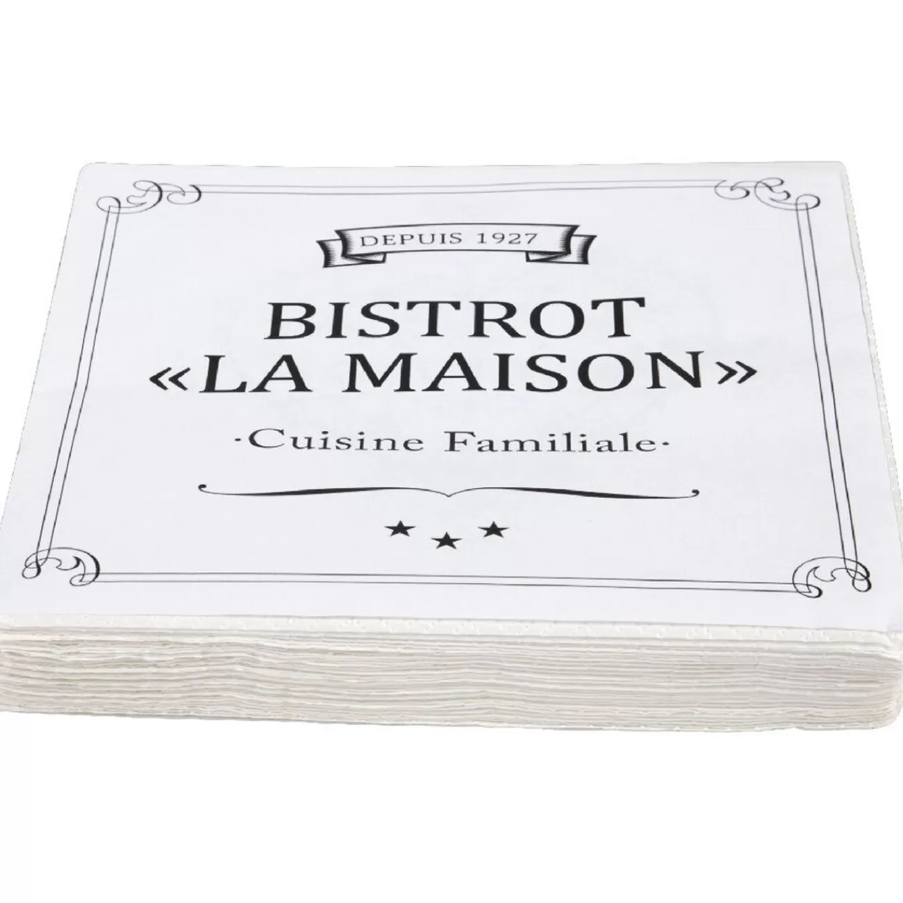 Gifi Serviette en papier bistrot noir et blanc x20 Online