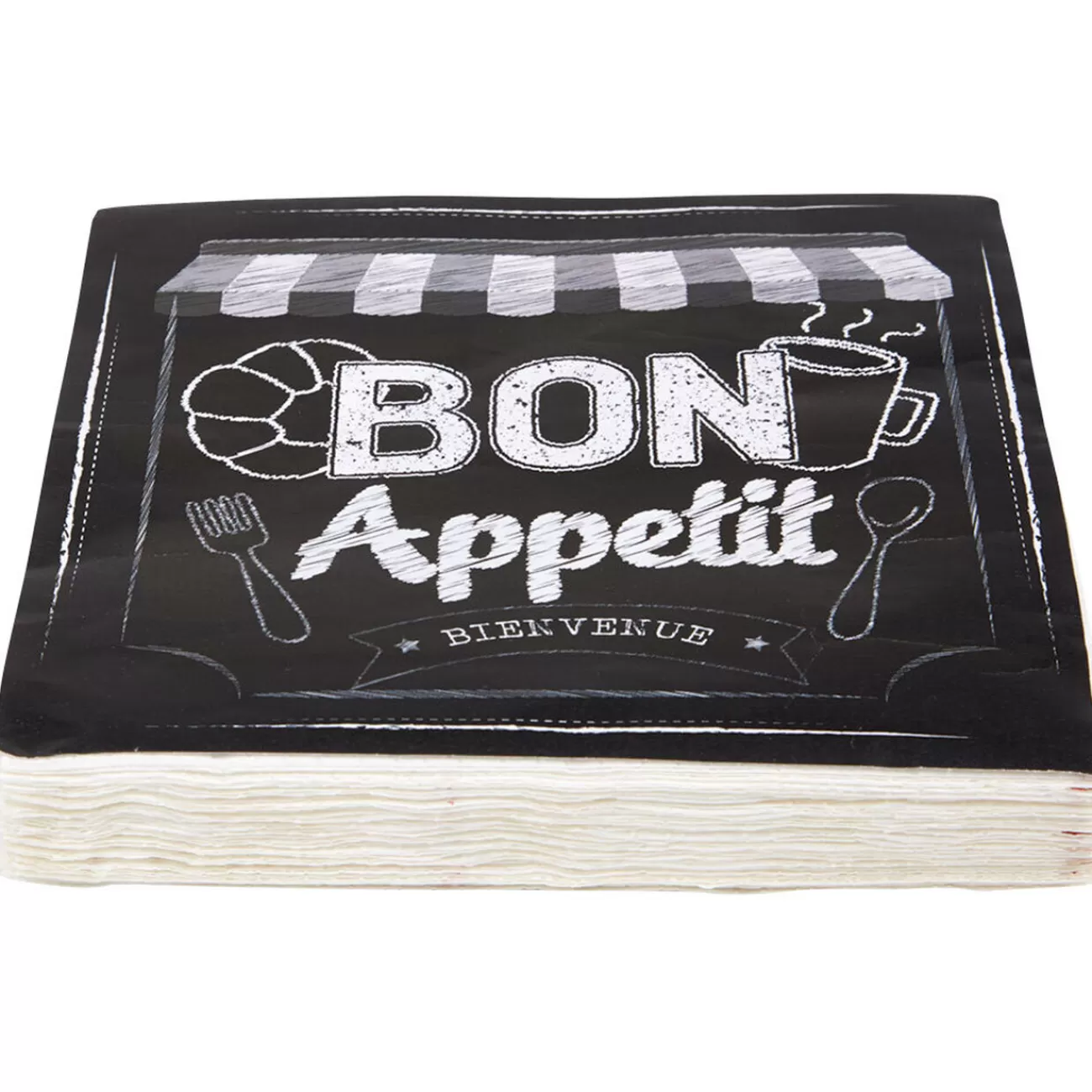 Gifi Serviette en papier design bon appétit x20 Cheap