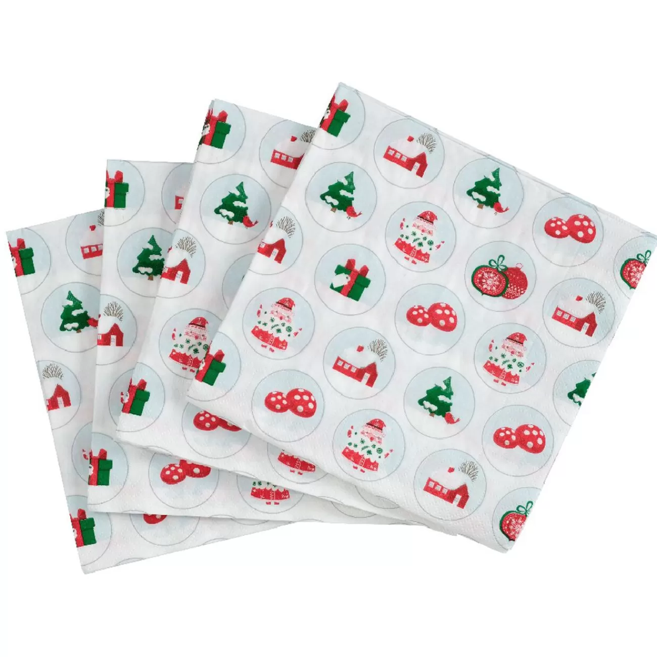 Gifi Serviette en papier imprimé bulles déco Noël x20 Cheap