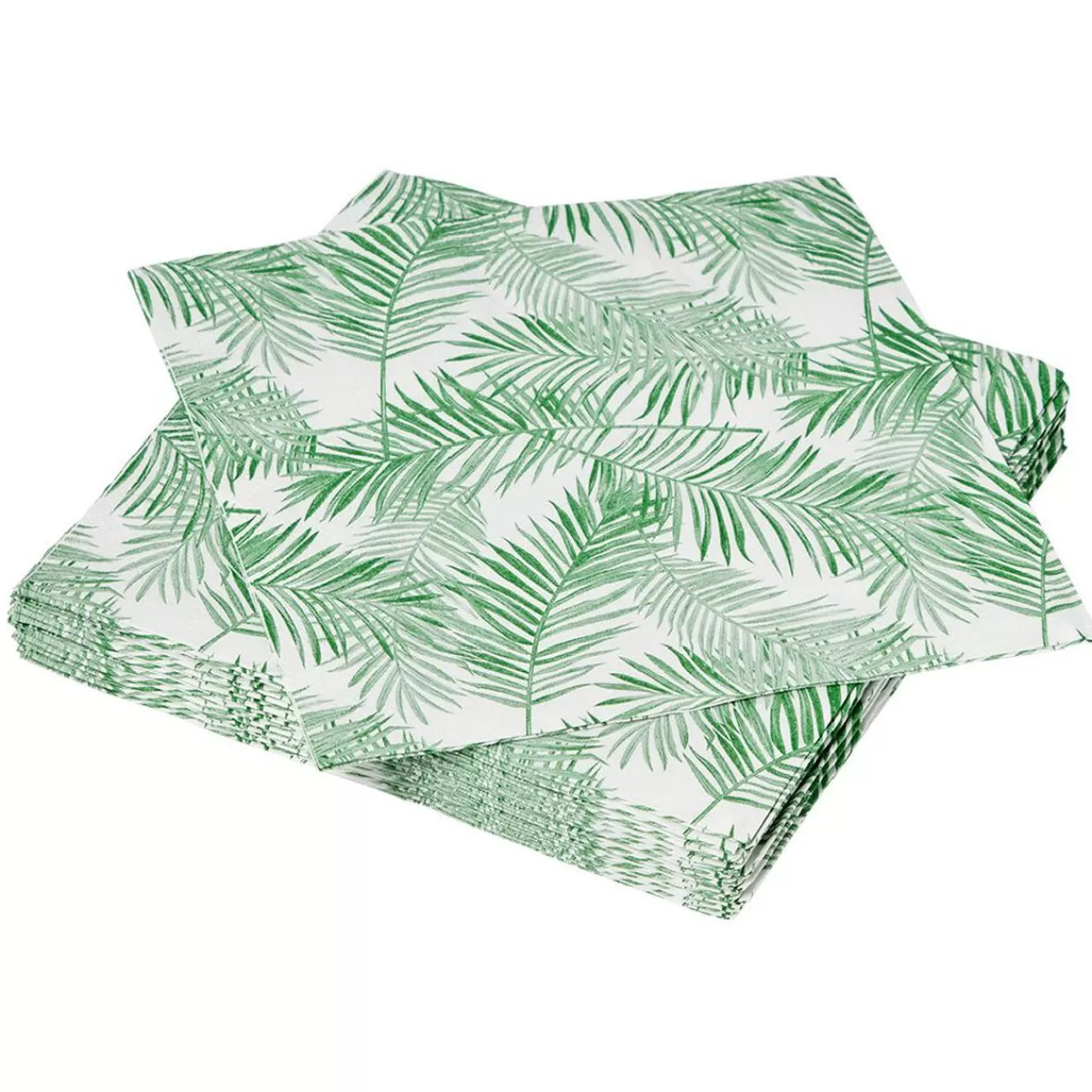 Gifi Serviette en papier imprimé feuille vert x20 Flash Sale