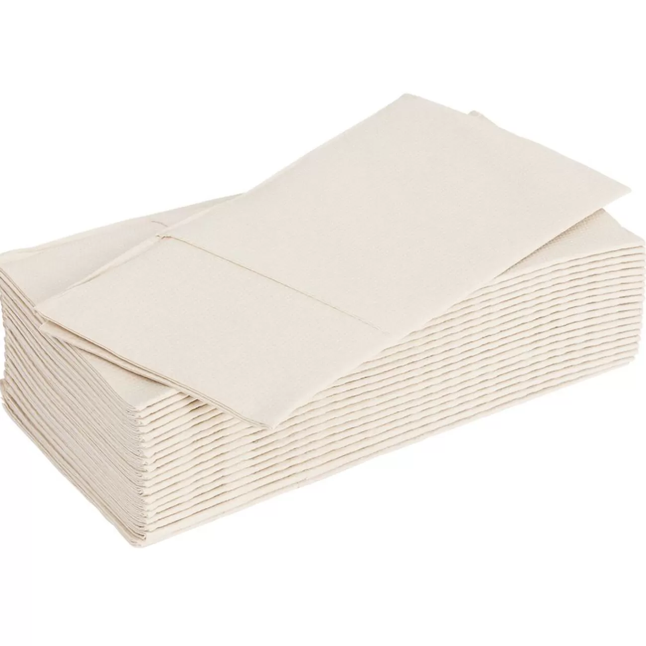 Gifi Serviette range couverts 40cm beige x20 New