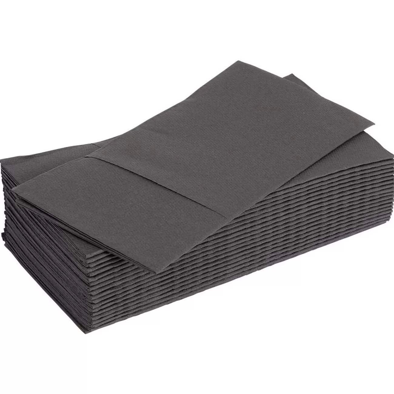 Gifi Serviette range couverts 40cm noir x20 Store