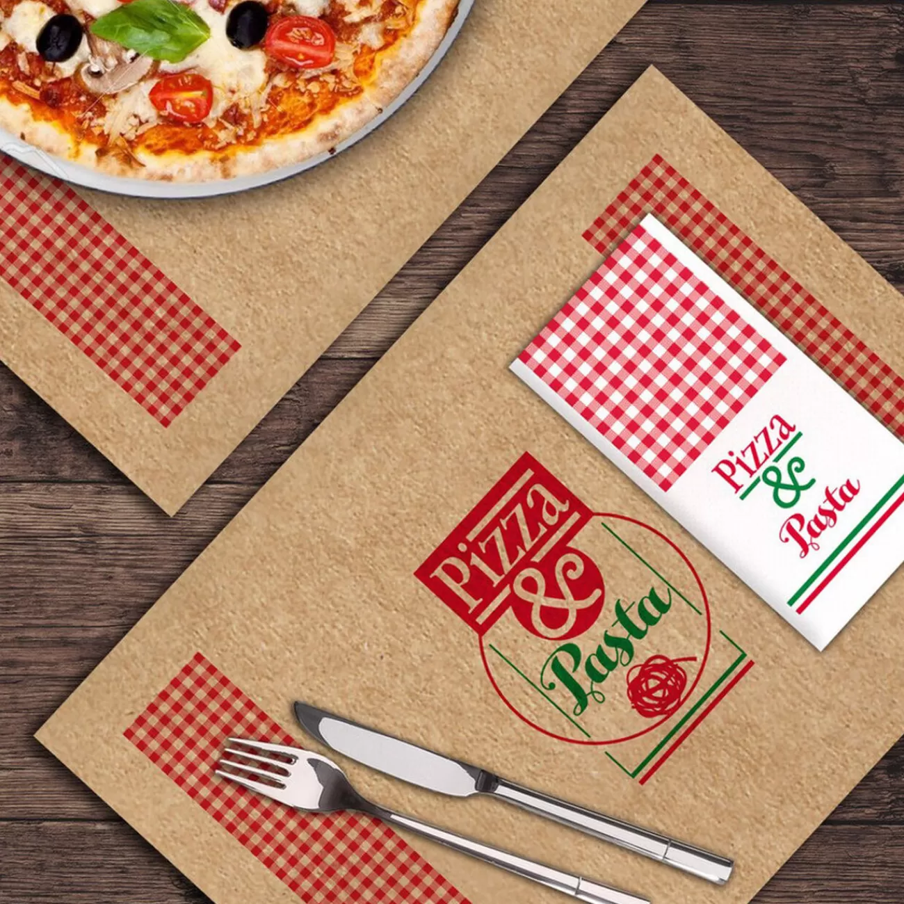 Gifi Set de table + serviette en papier Pizza & Pasta x10 Flash Sale