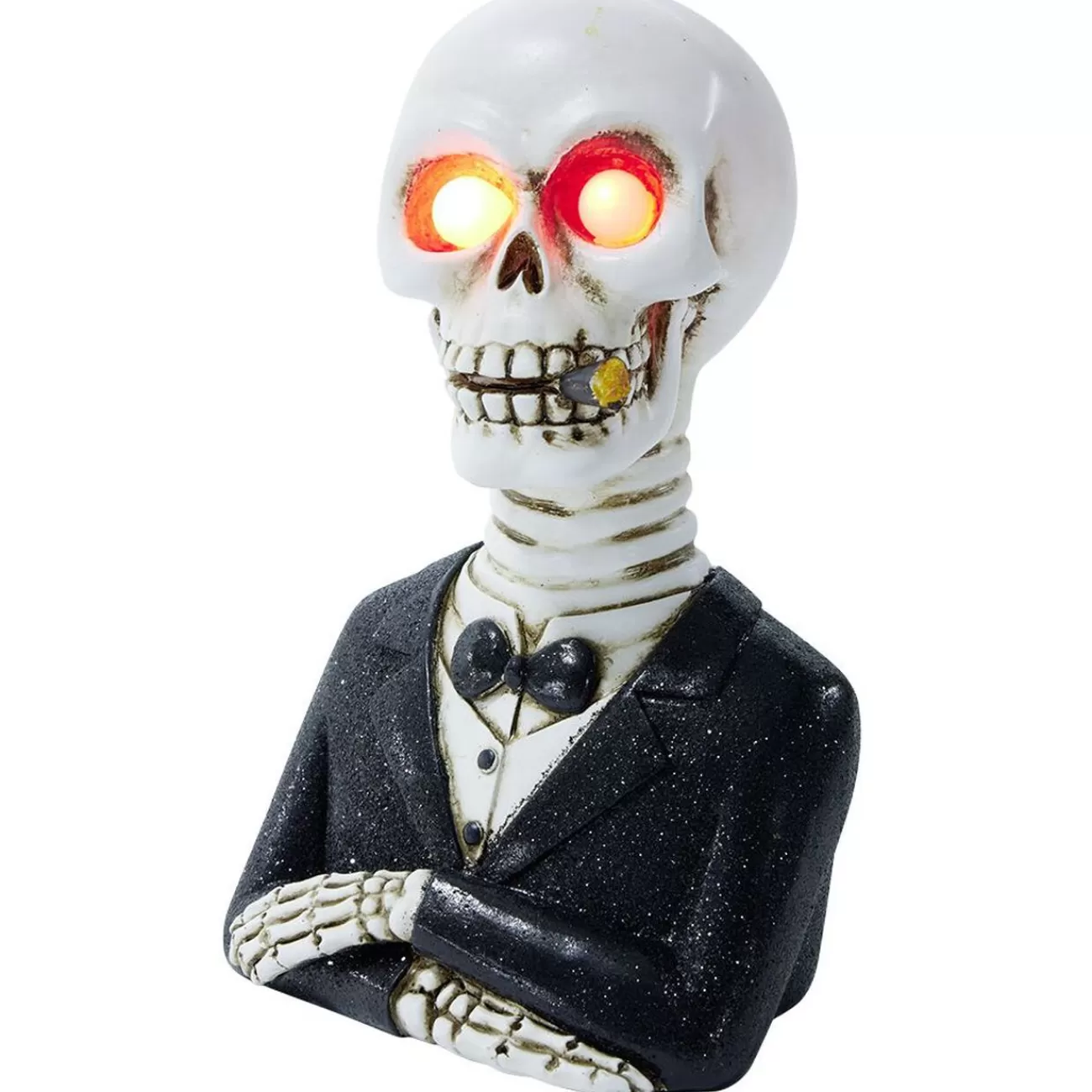 Gifi Squelette gentleman Halloween LED polyrésine noir et blanc Shop