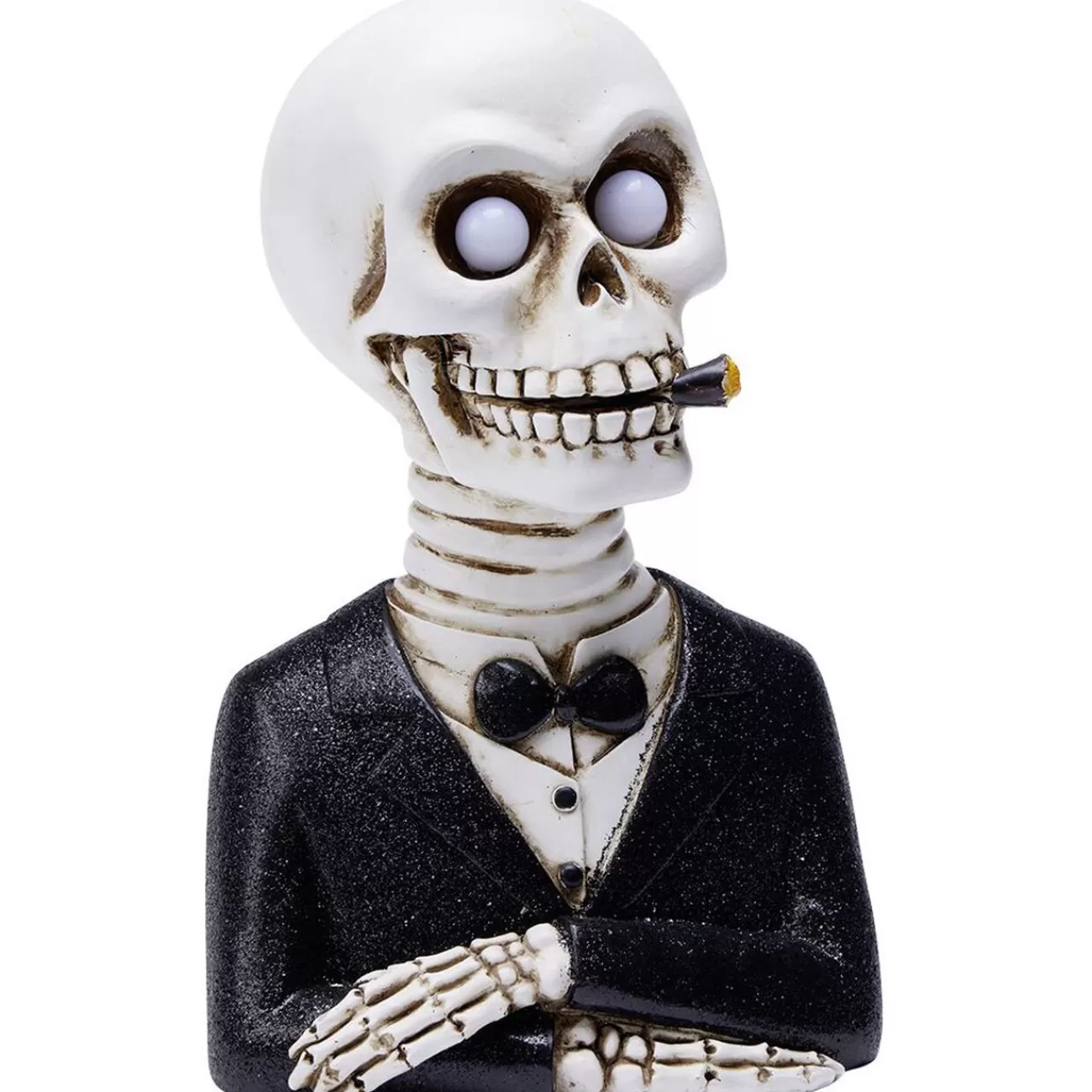 Gifi Squelette gentleman Halloween LED polyrésine noir et blanc Shop