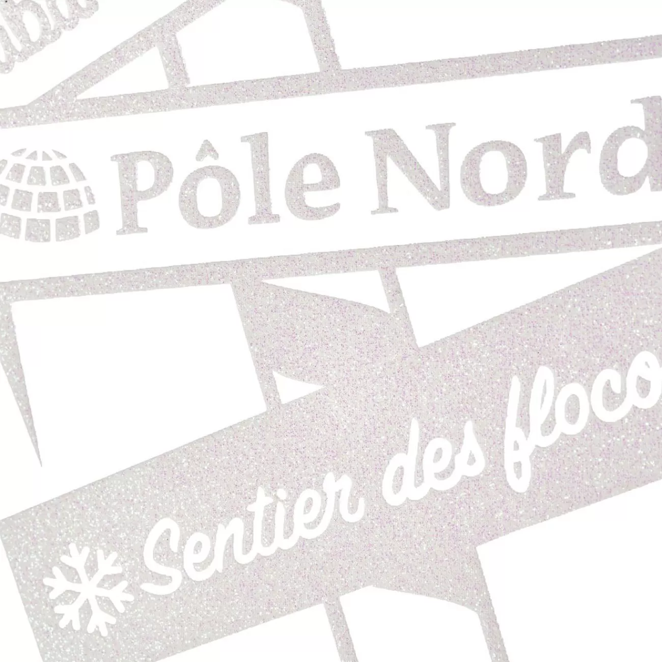 Gifi Sticker de fenêtre panneau de Noël blanc< Décoration De Fenêtre