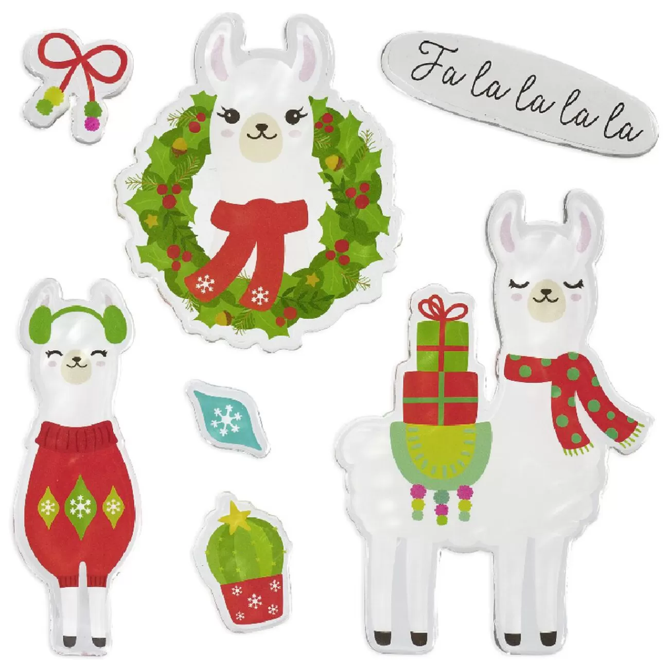 Gifi Sticker gel Noël Lama pour fenêtre< Décoration De Fenêtre