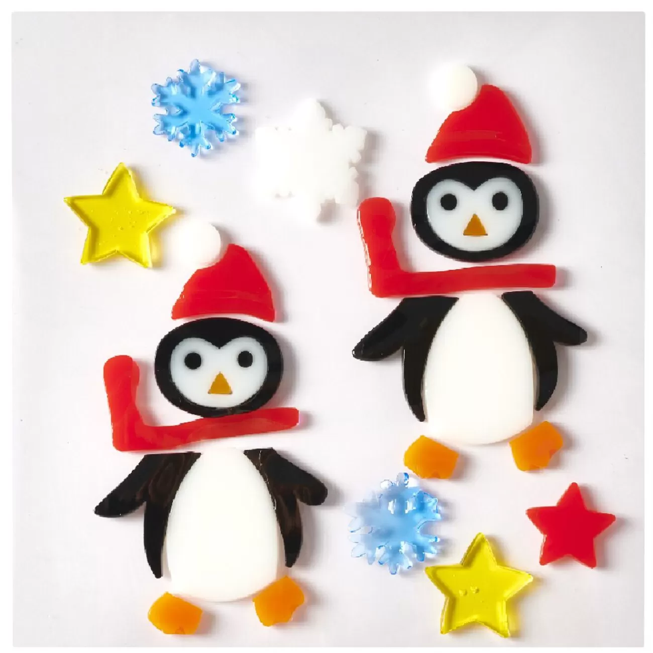 Gifi Sticker gel Noël pingouin pour fenêtre< Décoration De Fenêtre