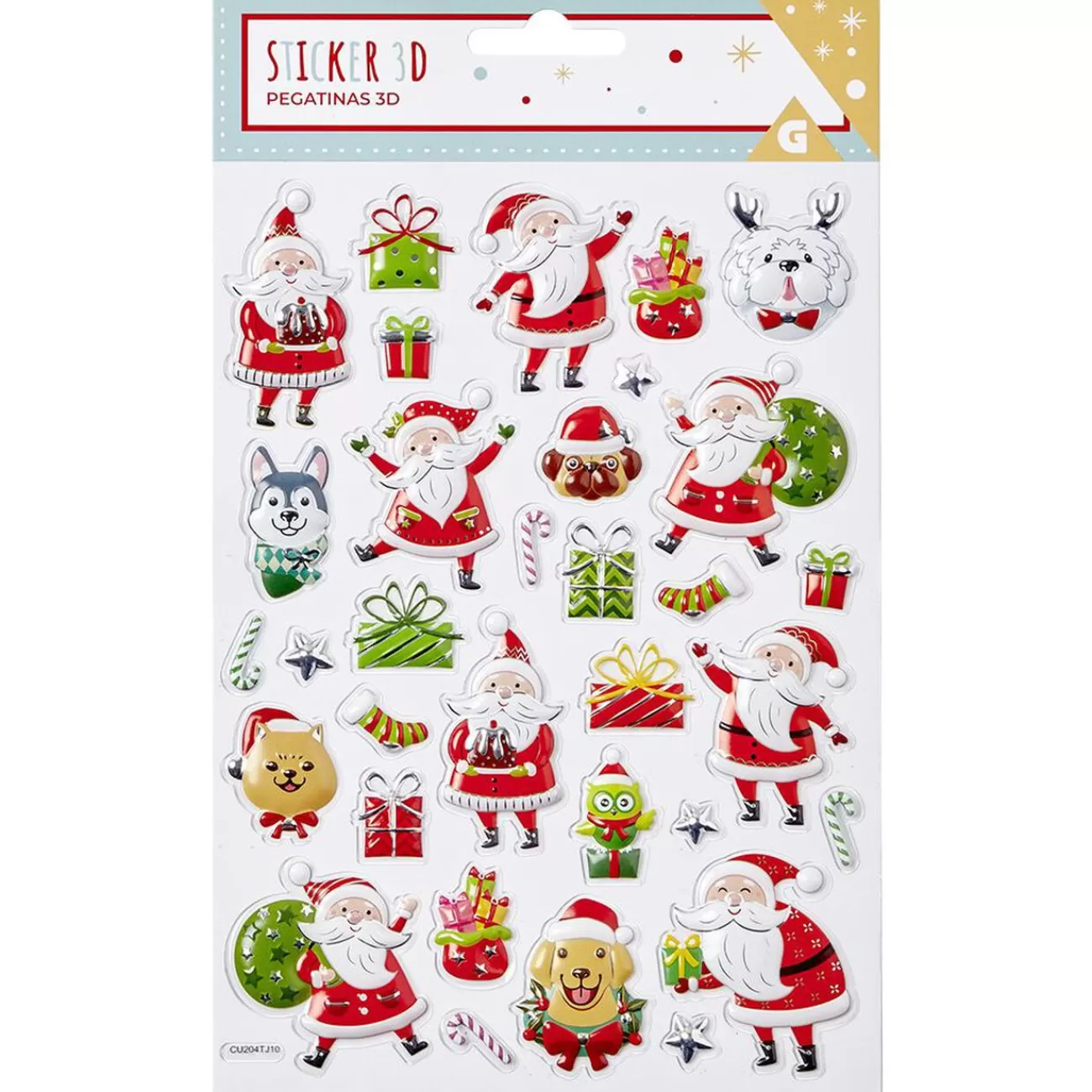 Gifi Stickers 3D de Noël< Décoration De Fenêtre