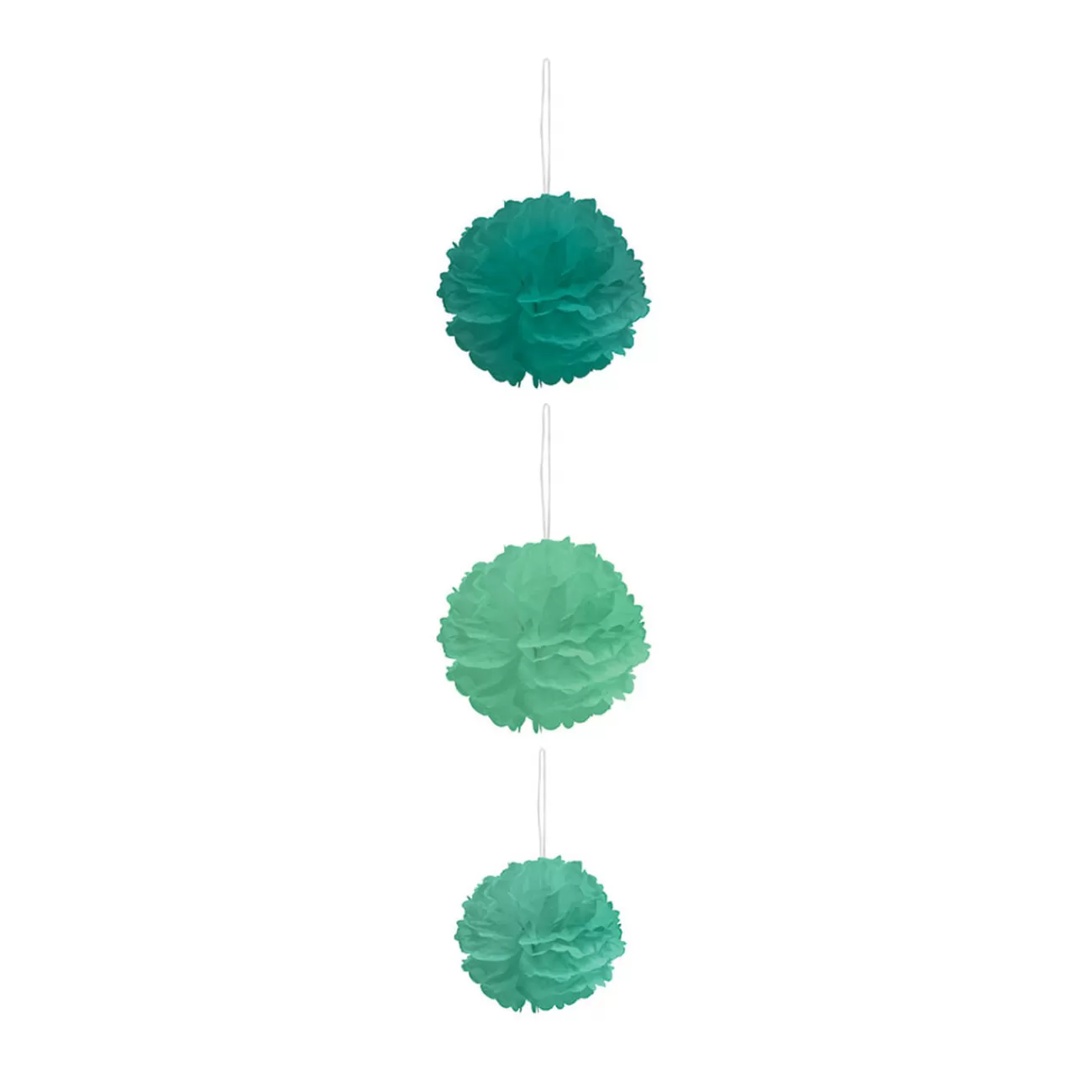 Gifi Suspension 3 boules chiffon en papier vert Outlet