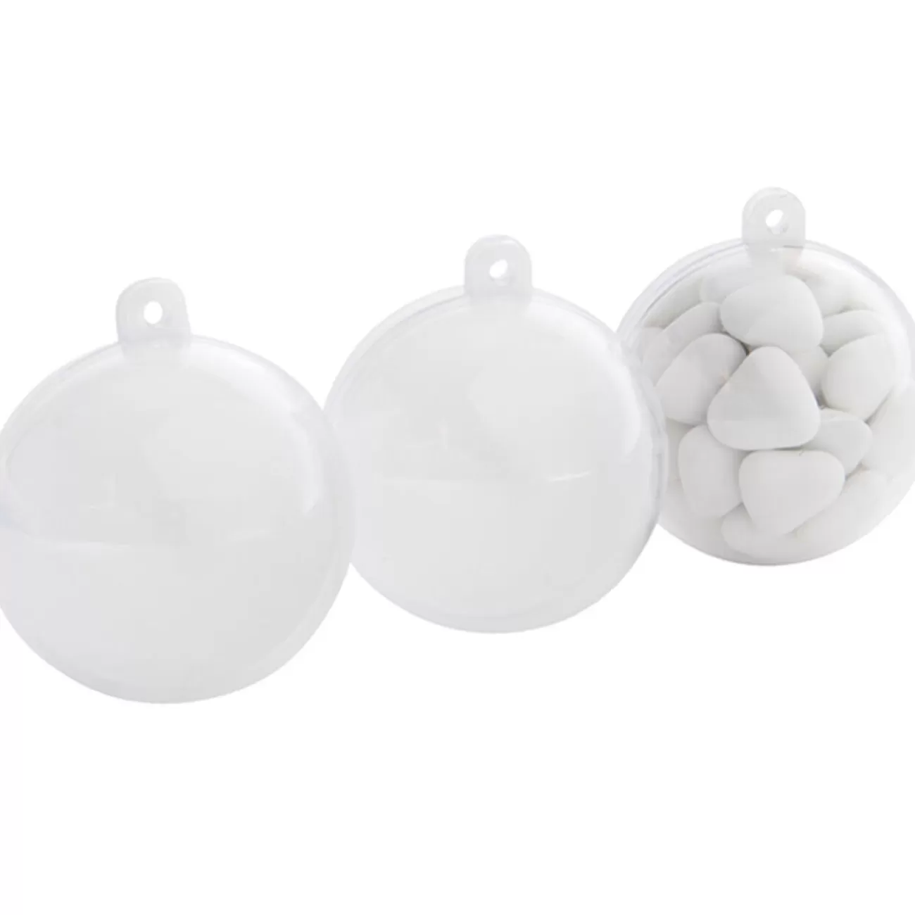 Gifi Suspension boule blanche et transparente x3 Best